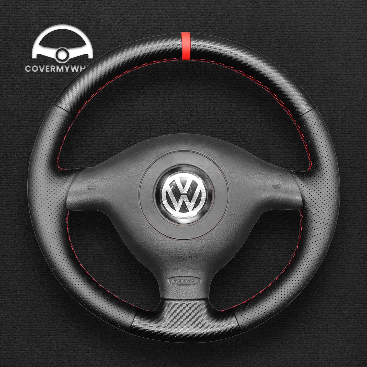 Steering Wheel Cover for Volkswagen Cabrio GTI Jetta (GLI)