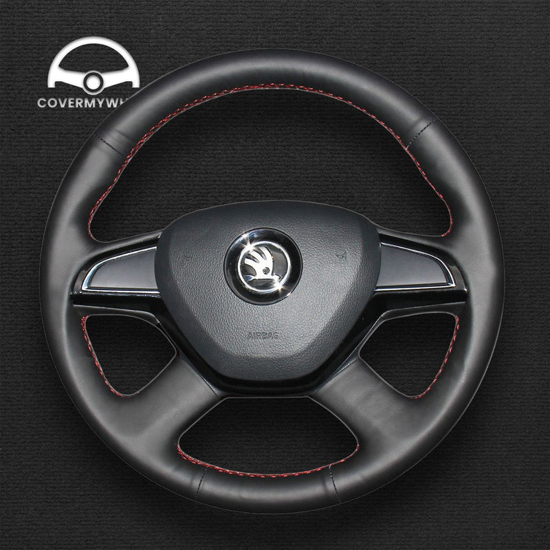 Steering Wheel Cover for Skoda Citigo Fabia Rapid Roomster Octavia Superb 2012–2015 Cover My Wheel