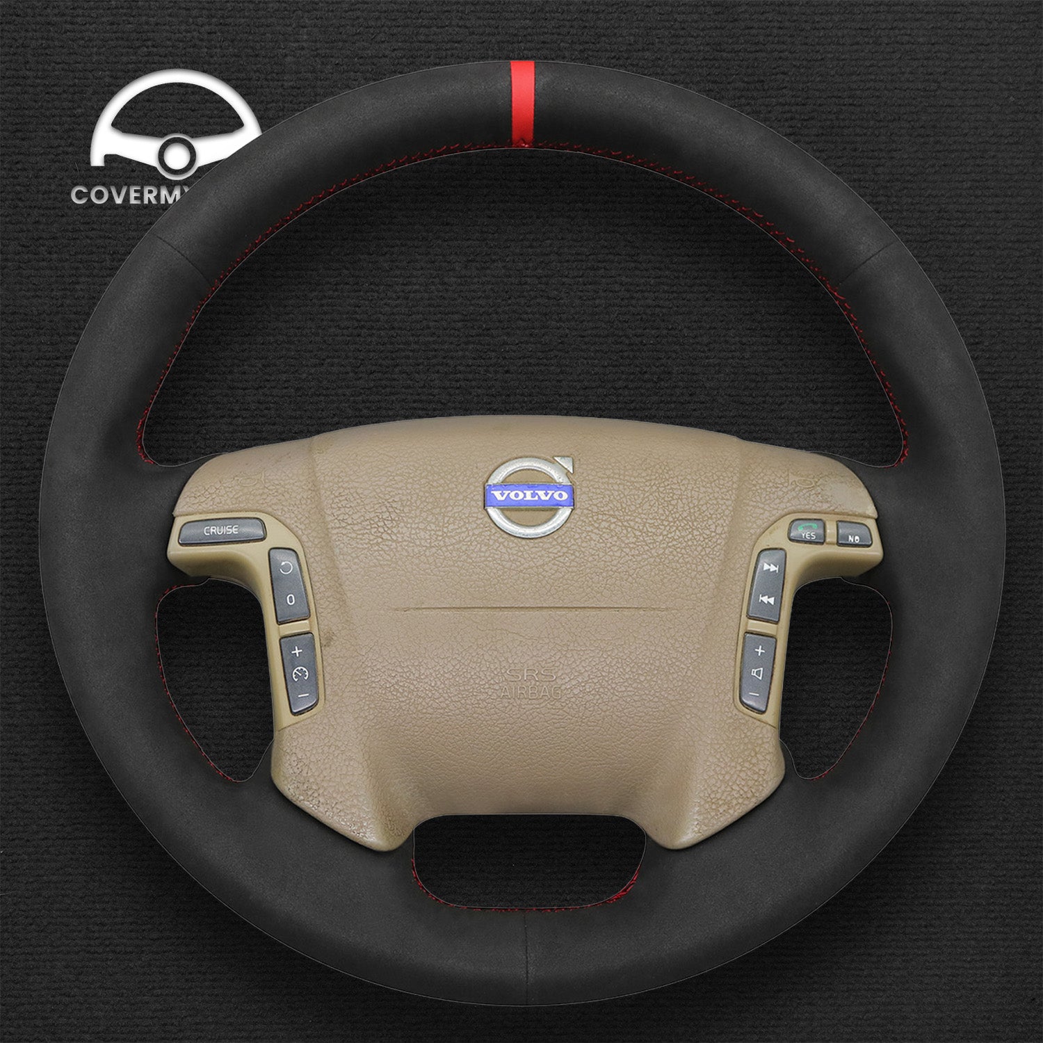Steering Wheel Cover for Volvo S60 S80 V70 XC70 2001–2007