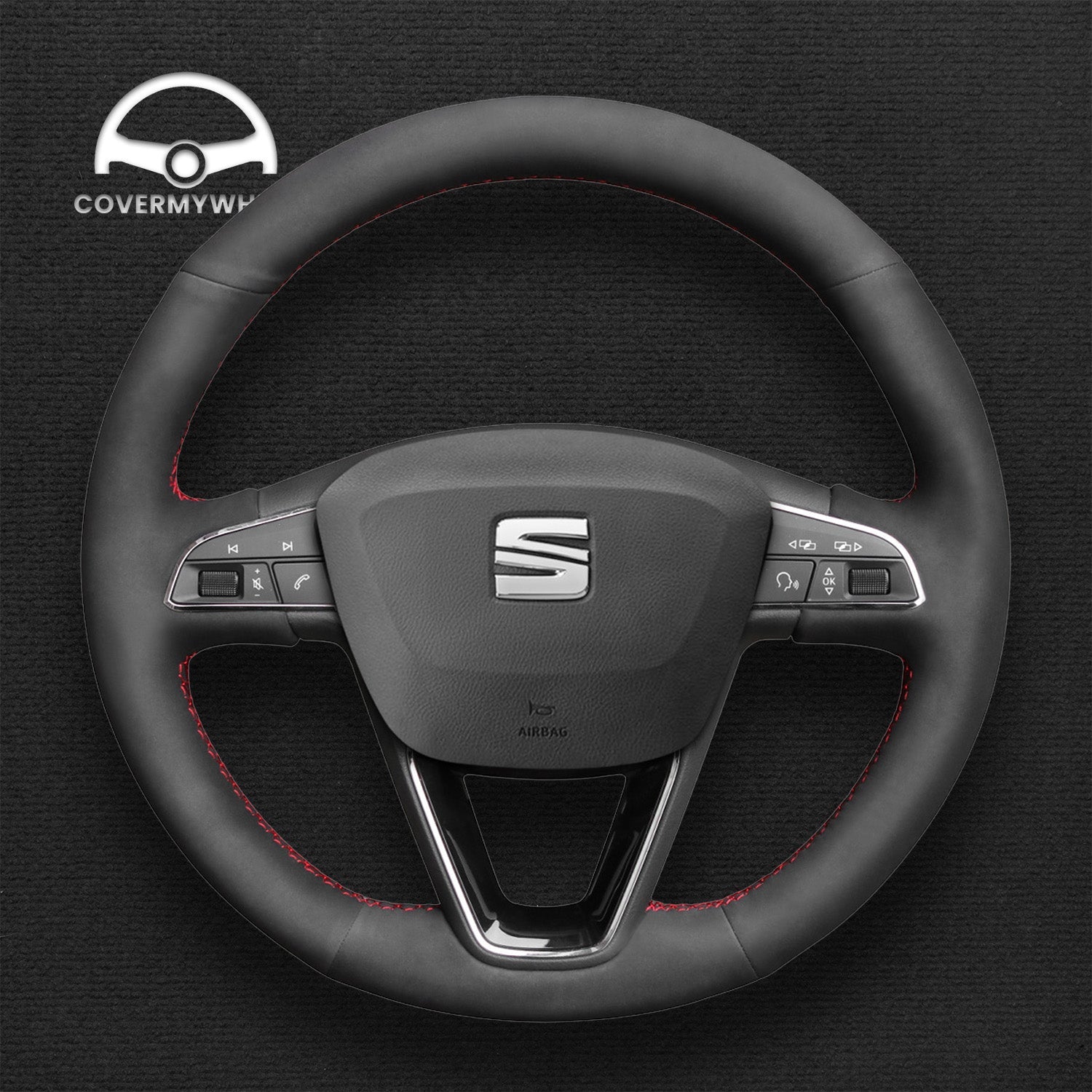 Steering Wheel Cover for SEAT Leon Toledo Arona 2013–2020 Cover My Wheel