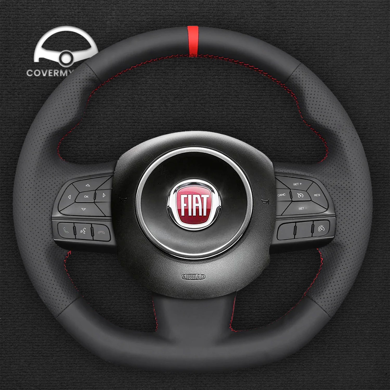 Steering Wheel Cover for Fiat 500X 2014-2021