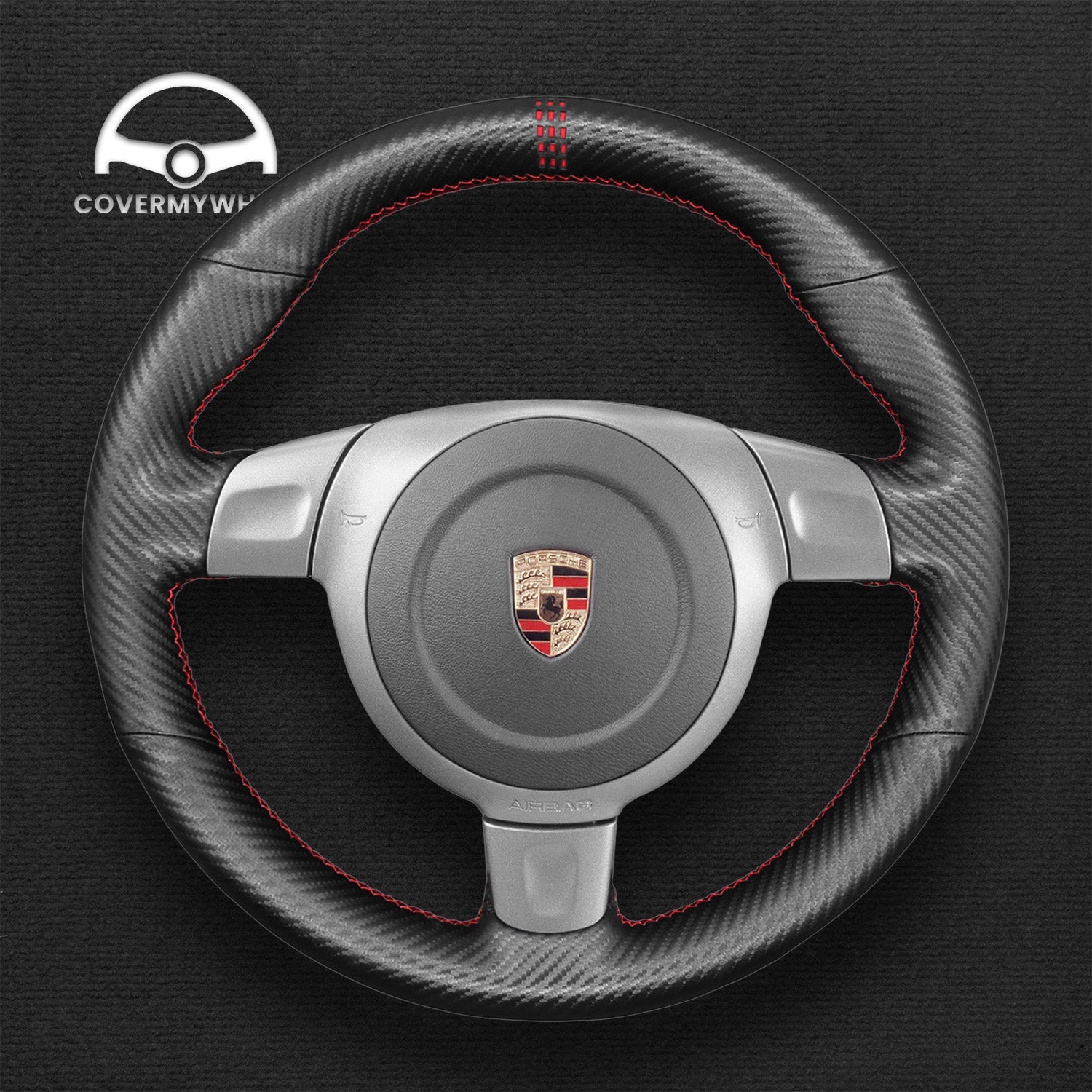 Steering Wheel Cover for Porsche 911 (997) Boxster (987) Cayman (987) 2005-2009 Cover My Wheel