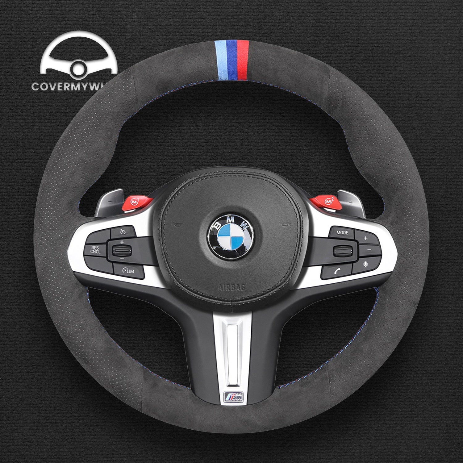 Steering Wheel Cover for BMW M2 M3 M4 M5 M8 X3M X4M X5M X6M XM Cover My Wheel