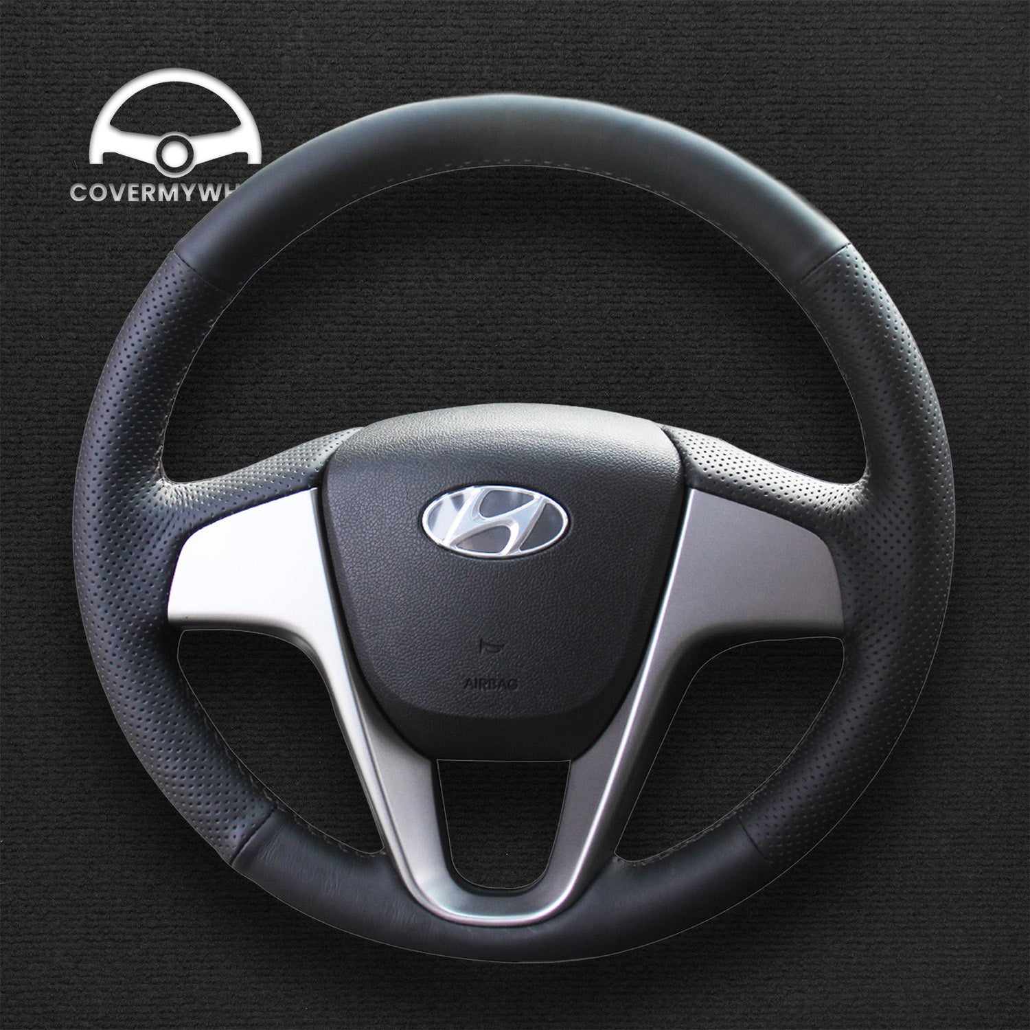 Steering Wheel Cover for Hyundai Accent 2012-2017  i20 2008-2014 Cover My Wheel