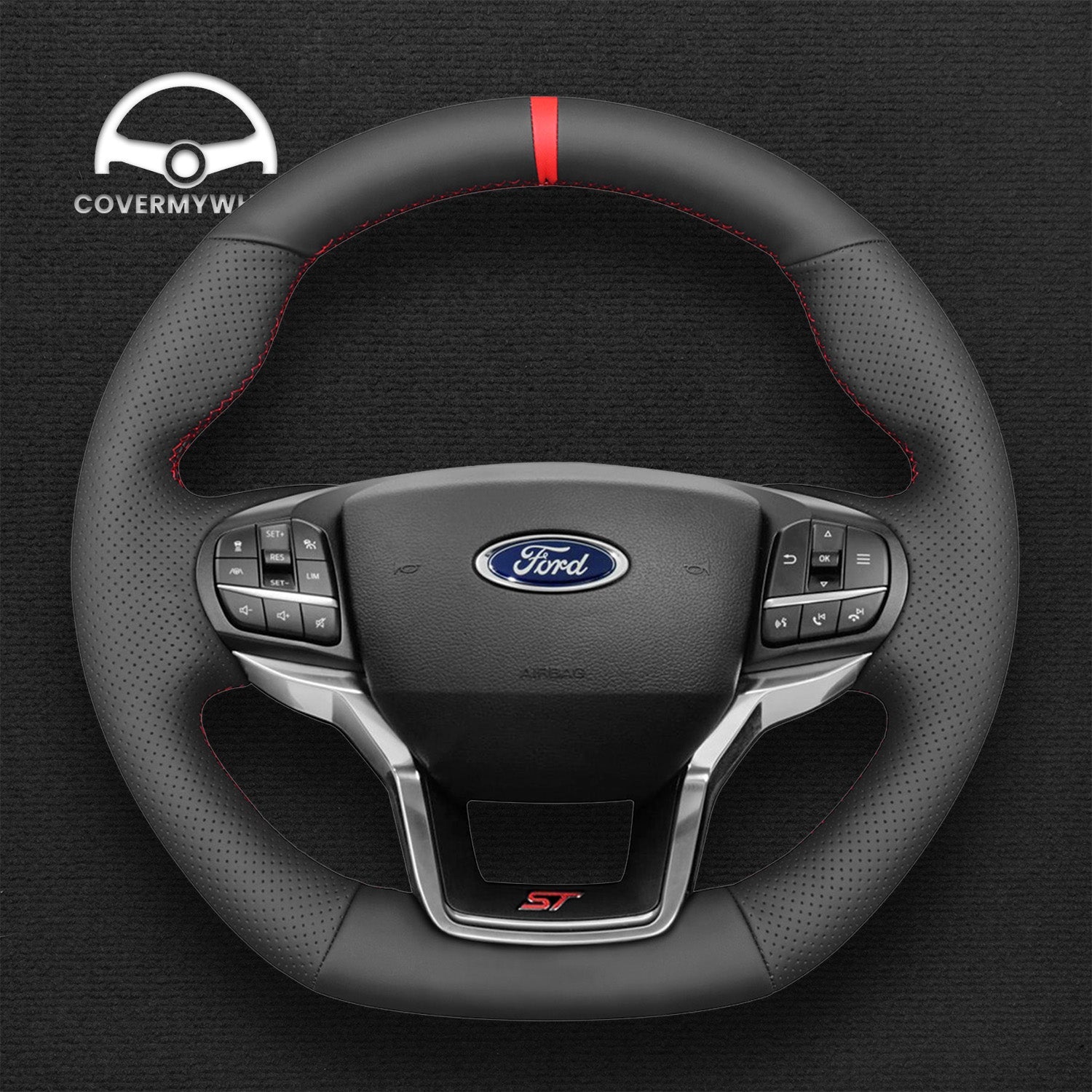 Steering Wheel Cover for Ford Explorer ST 2020-2023 Cover My Wheel