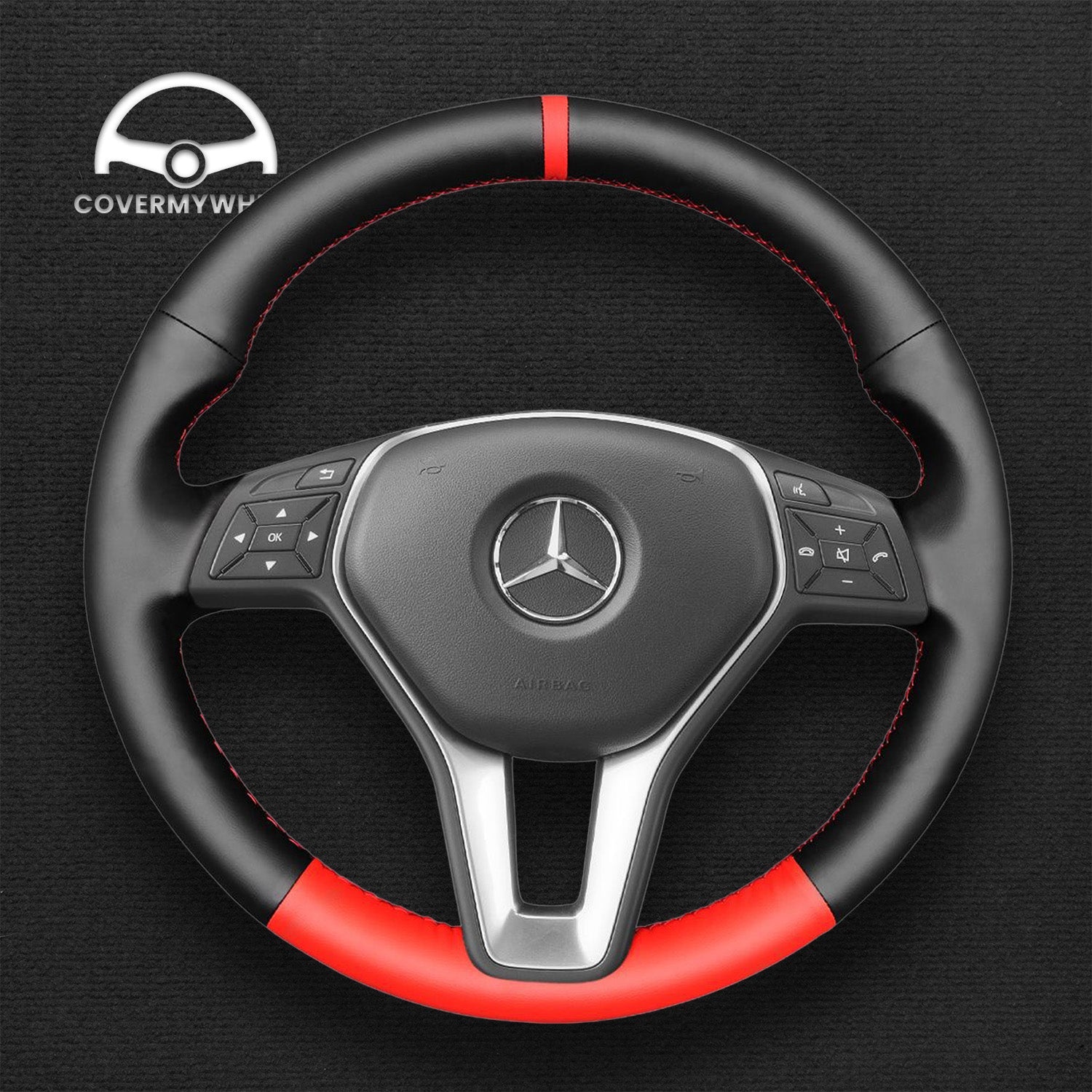 Steering Wheel Cover for Mercedes W246 W204 C117 C218 Cover My Wheel