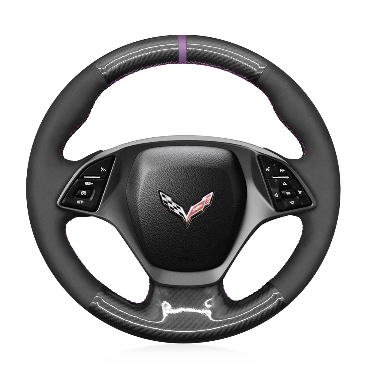 Steering Wheel Cover for Chevrolet Corvette (C7) 2014-2015 Cover My Wheel