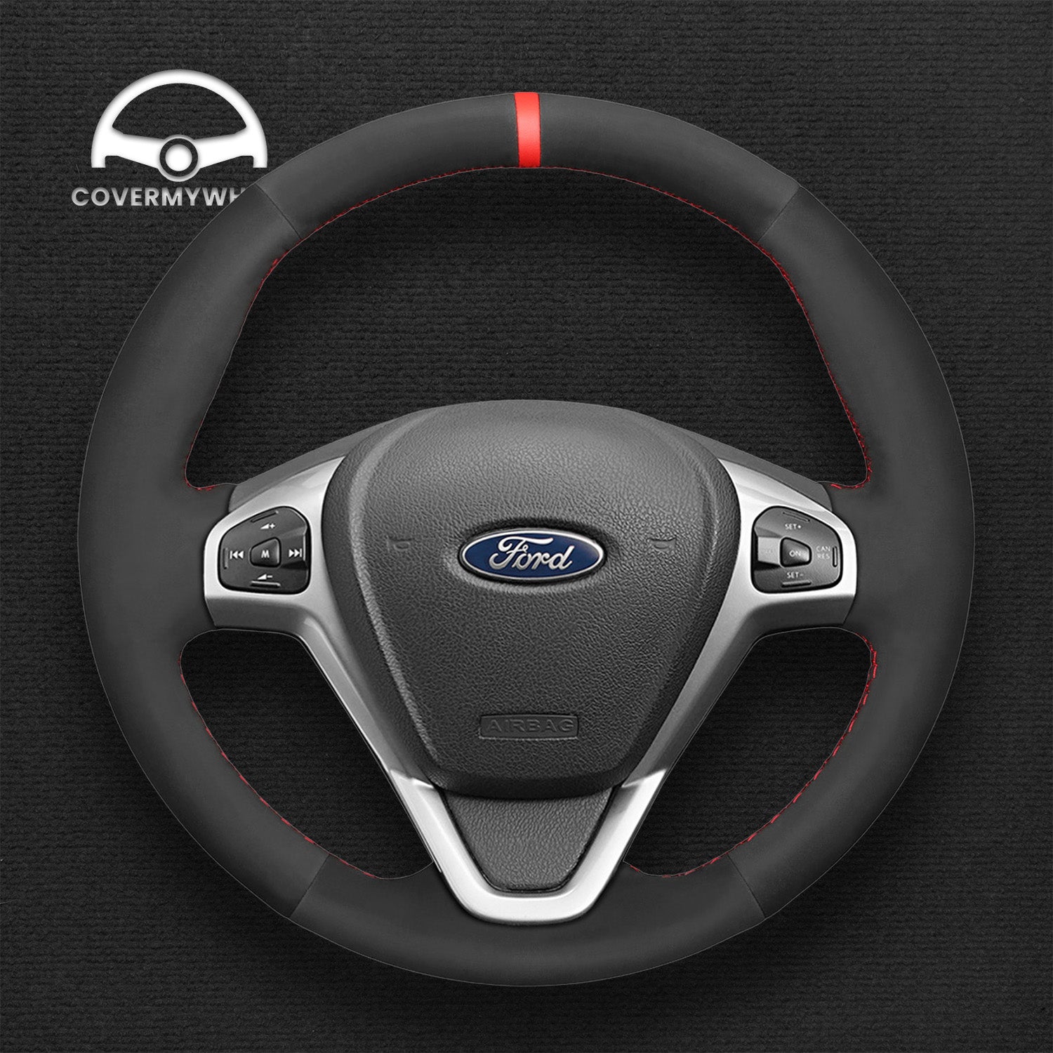 Steering Wheel Cover for Ford Fiesta Ecosport B-MAX Ka(Ka+) Tourneo Transit