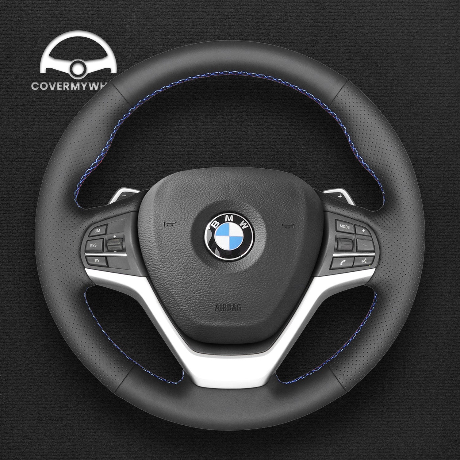 Steering Wheel Cover for BMW X5 F15 2013-2018 X6 F16 2015-2019 Cover My Wheel