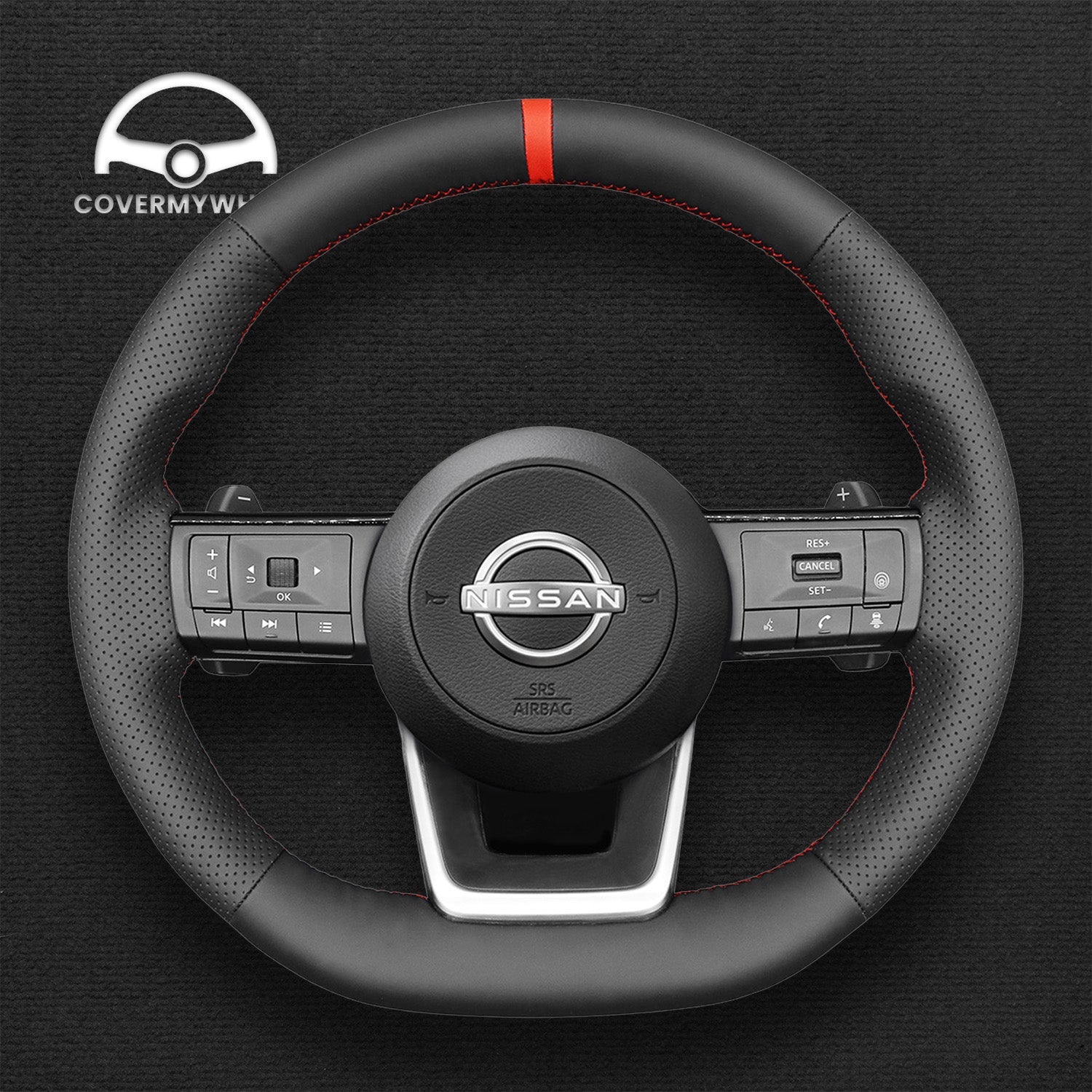 Steering Wheel Cover for Nissan Rogue Pathfinder Qashqai X-Trail 2021-2023 Cover My Wheel