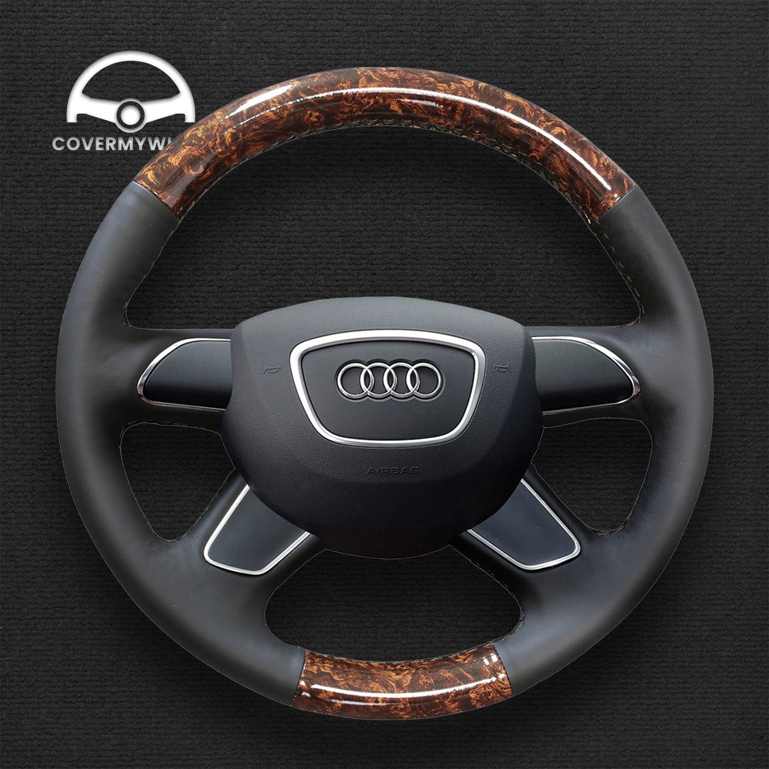 Steering Wheel Cover for Audi 8V B8 C7 G8 D4 8U 8R 4L Cover My Wheel
