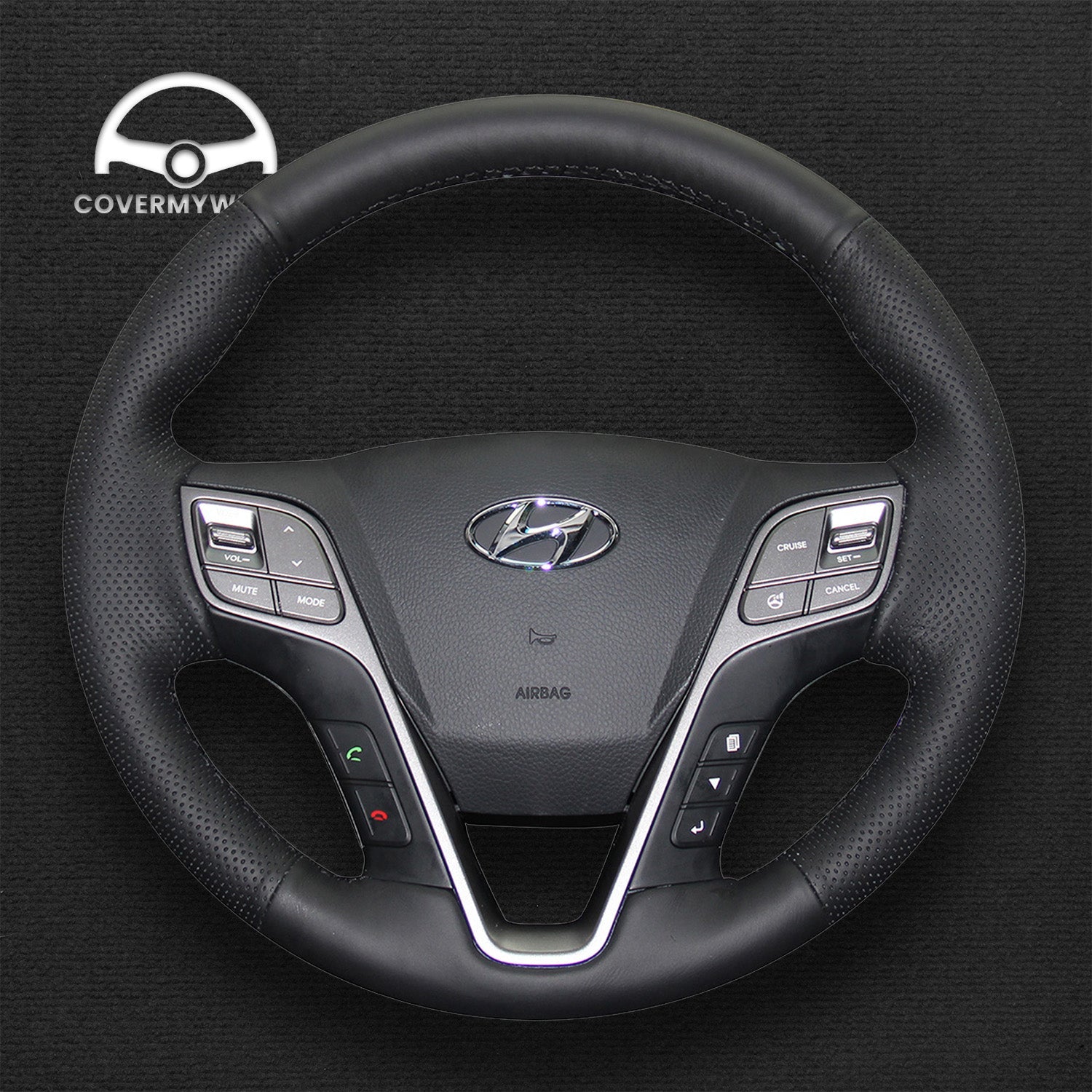 Steering Wheel Cover for Hyundai Santa Fe (Sport) 2013-2018  Santa Fe XL 2019 Cover My Wheel