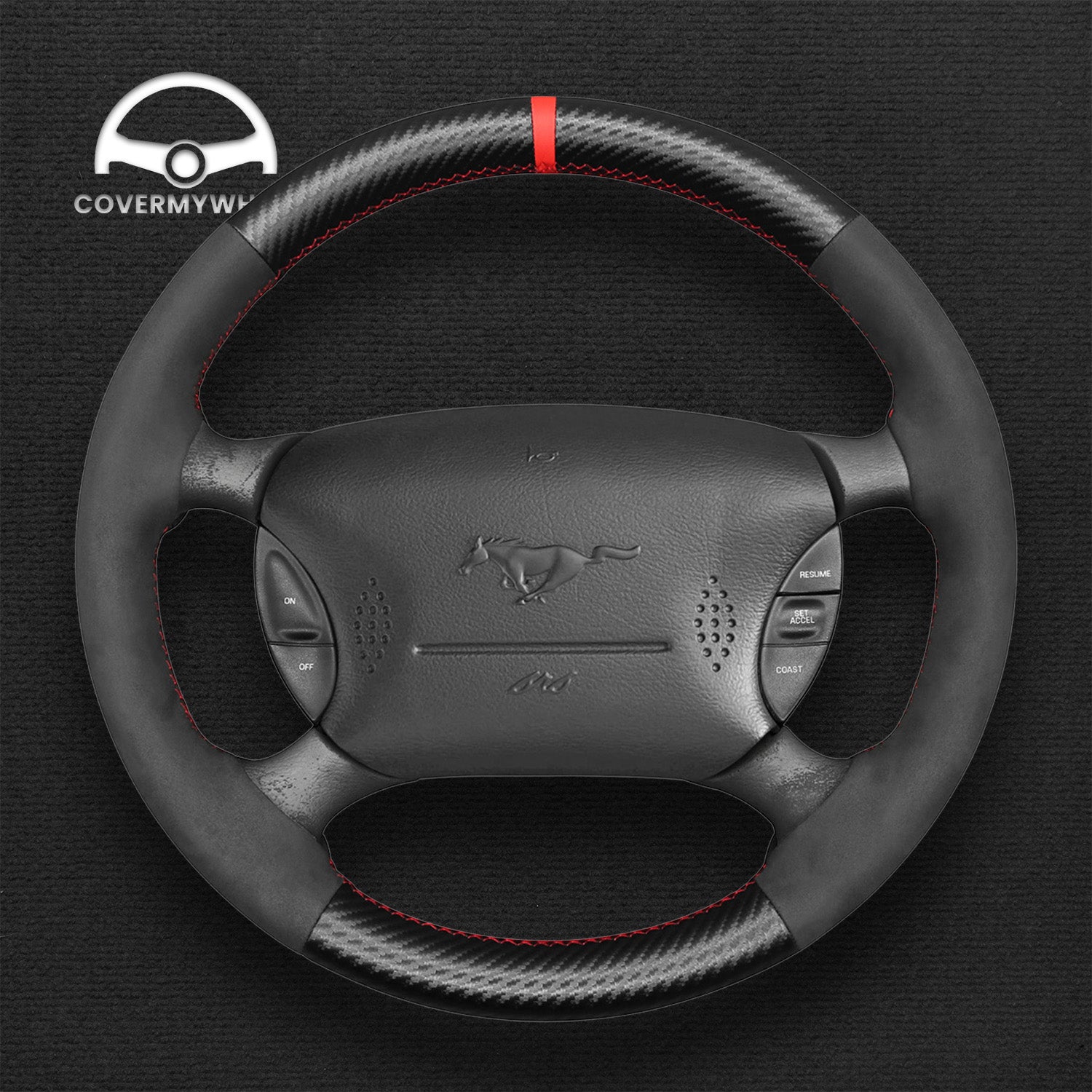 Steering Wheel Cover for Ford Ford Mustang 1994-2004 F-150 Lightning 1994-2004