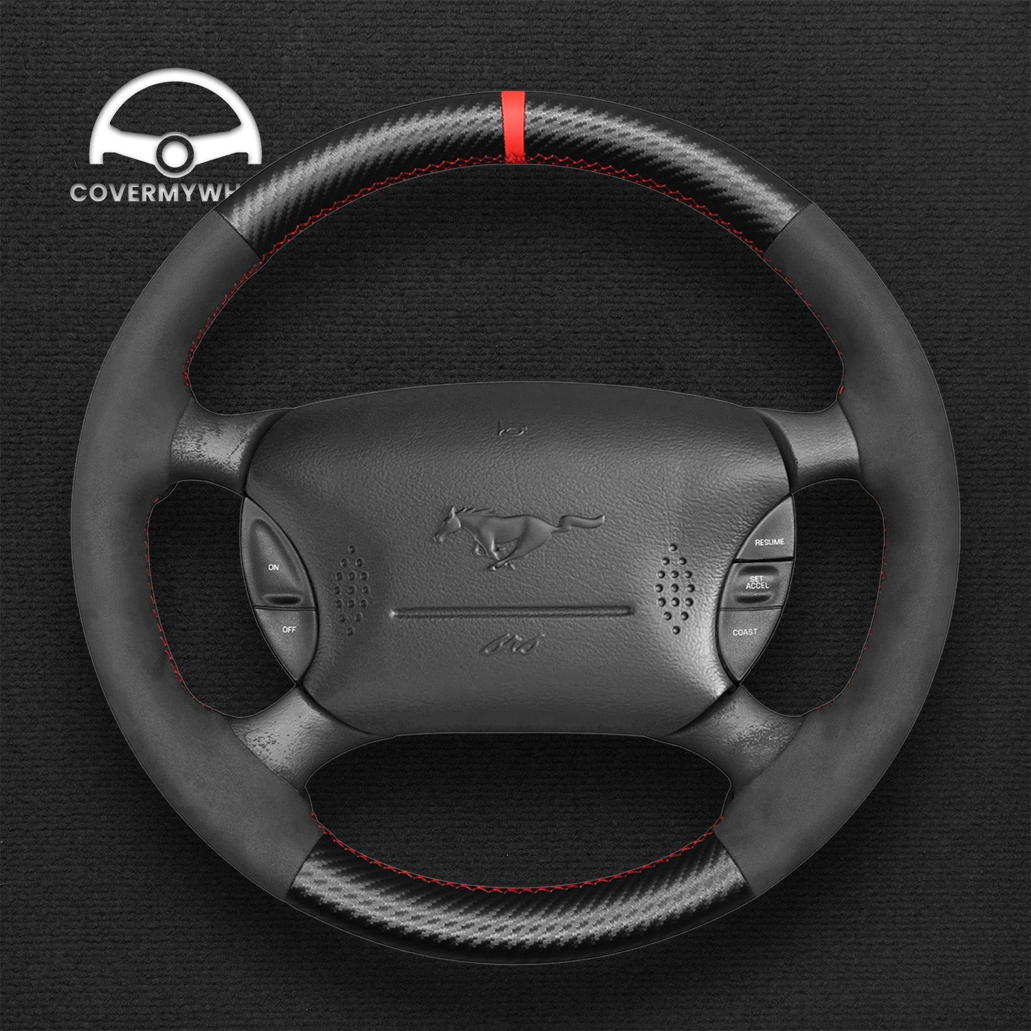 Steering Wheel Cover for Ford Ford Mustang 1994-2004 F-150 Lightning 1994-2004 Cover My Wheel
