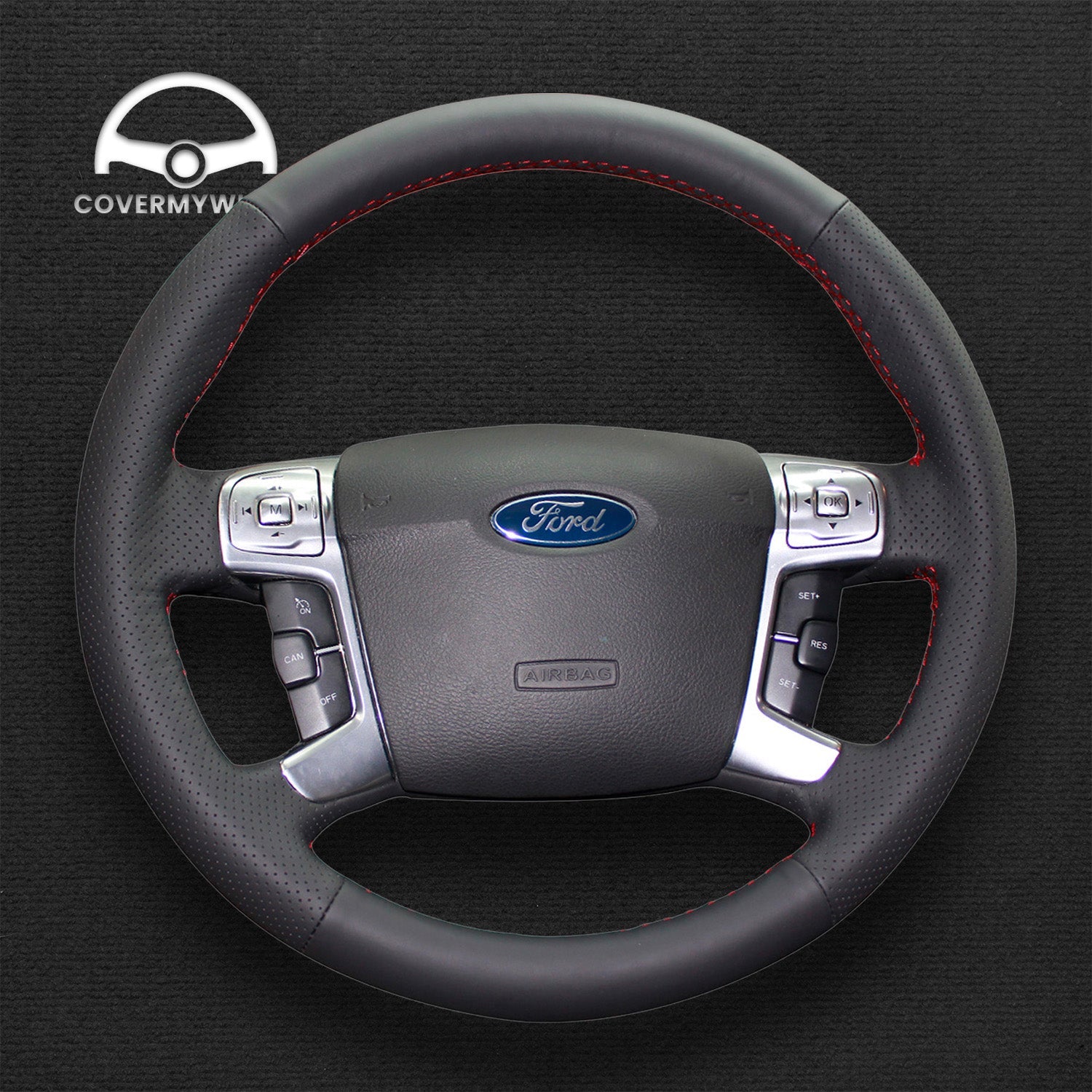 Steering Wheel Cover for Ford Mondeo Galaxy S-Max Cover My Wheel