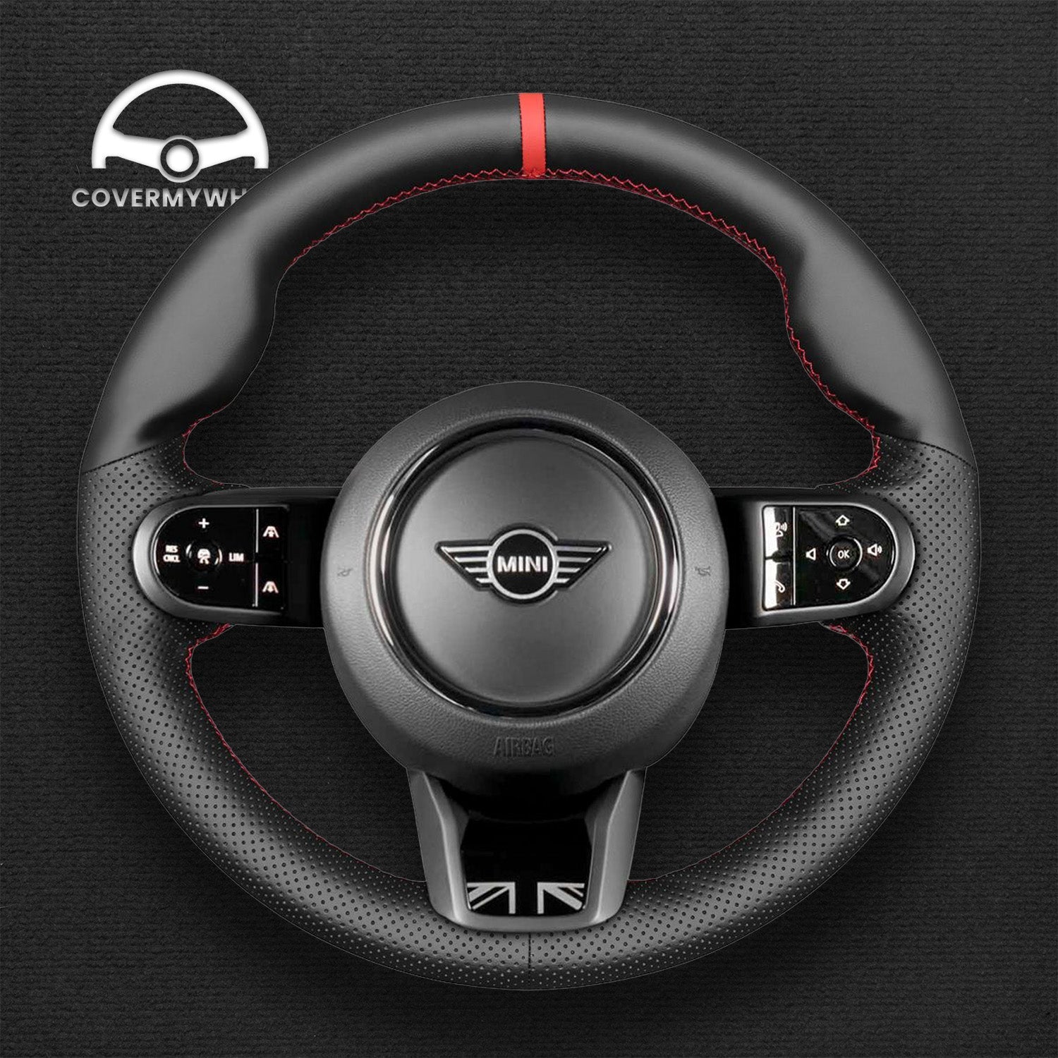 Steering Wheel Cover for Mini F54 F55/F56 F57 F60 2021-2024 Cover My Wheel
