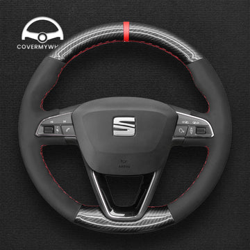 Steering Wheel Cover for SEAT Leon Ibiza Toledo Alhambra Arona Ateca Tarraco 2013–2020