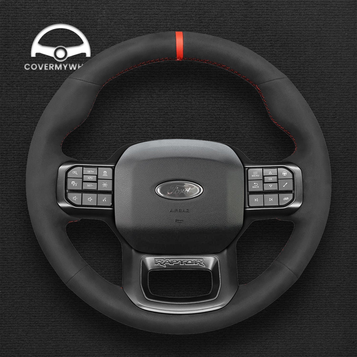 Steering Wheel Cover for Ford F150 F-150 F-250 (Raptor) 2021-2023 Cover My Wheel