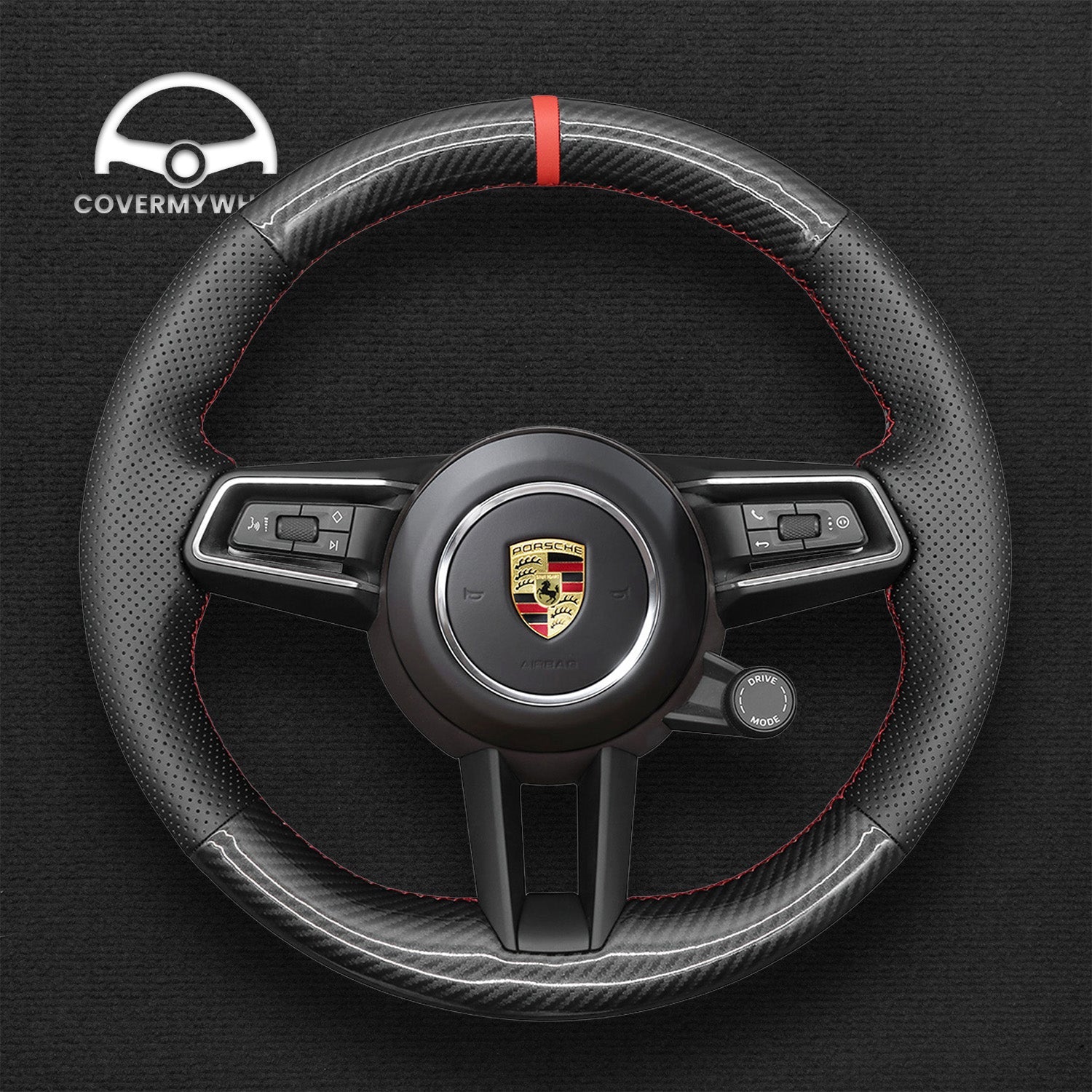 Steering Wheel Cover for Porsche Macan Panamera Taycan 2020-2022 Cover My Wheel