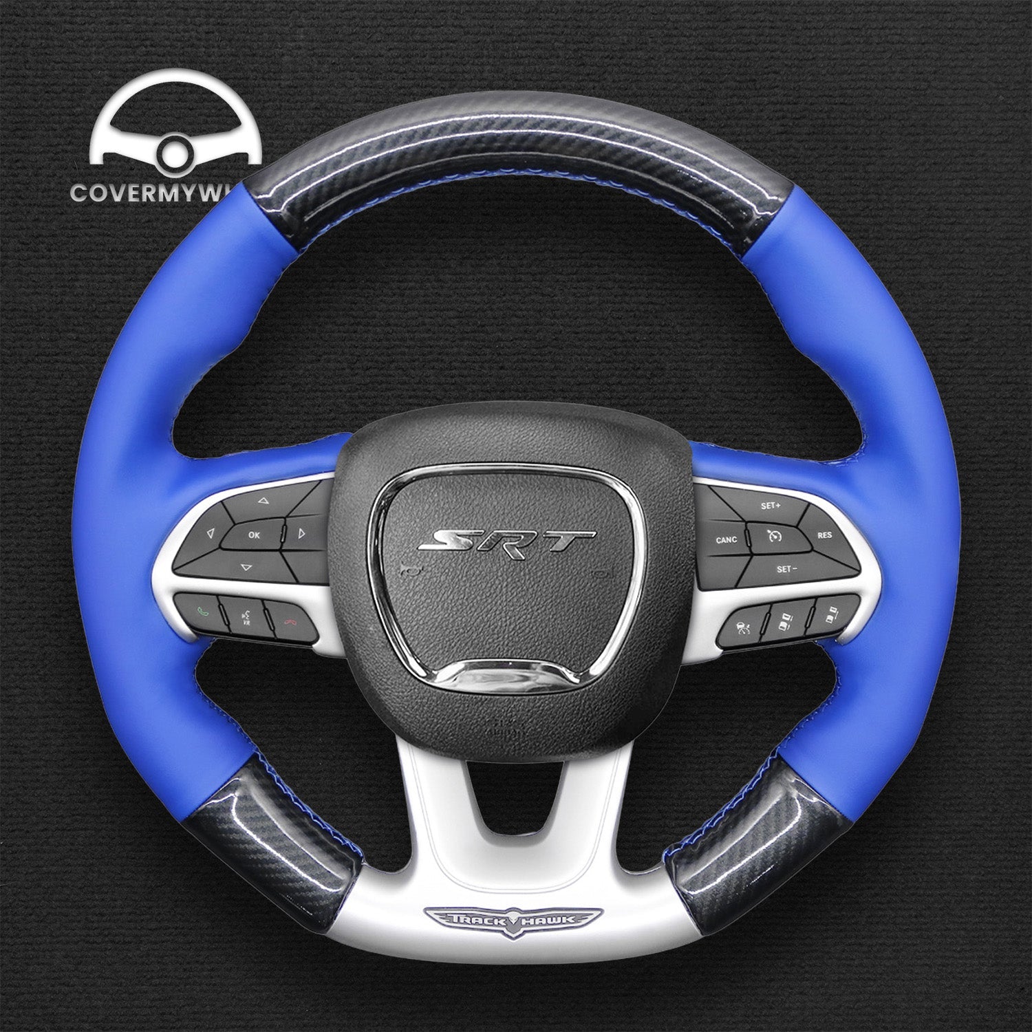 Steering Wheel Cover for Dodge (SRT) Challenger Charger Durango Cover My Wheel