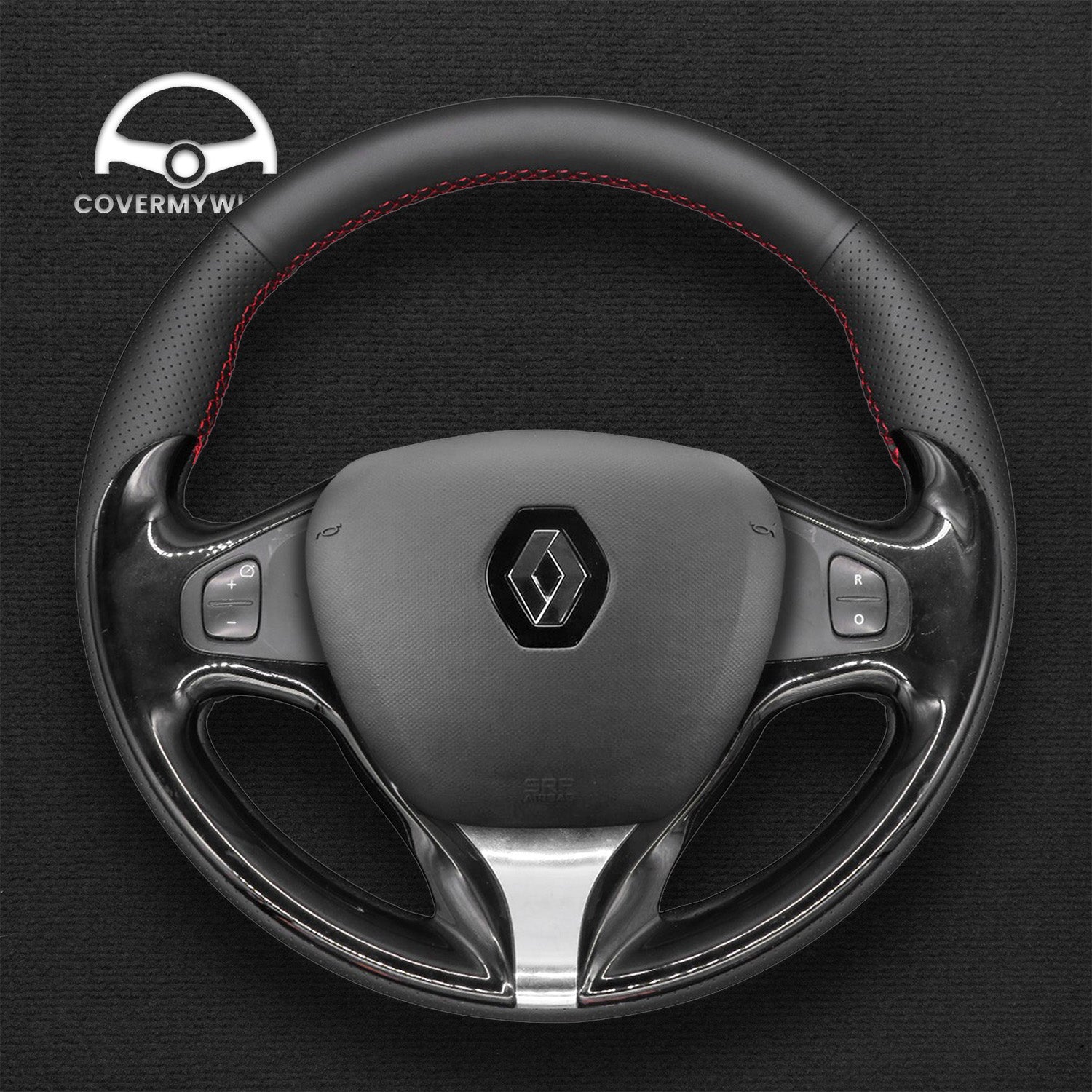 Steering Wheel Cover for Renault Clio IV / Captur 2012–2016 Samsung QM3 2013–2015 Cover My Wheel