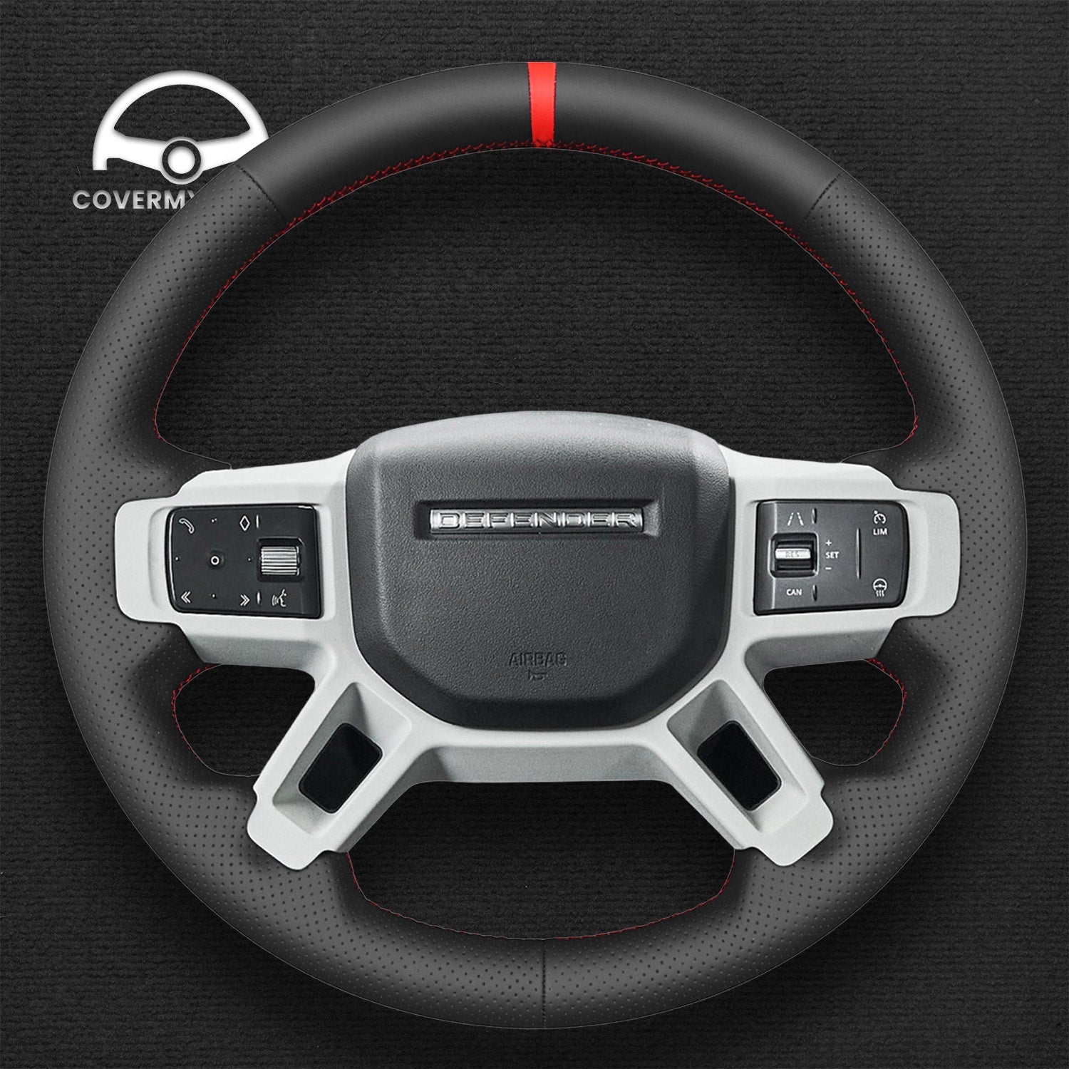 Steering Wheel Cover for Land Rover Defender (L663) 2020-2024 Discovery (Discovery 5) III(L462) 2021-2024 Cover My Wheel