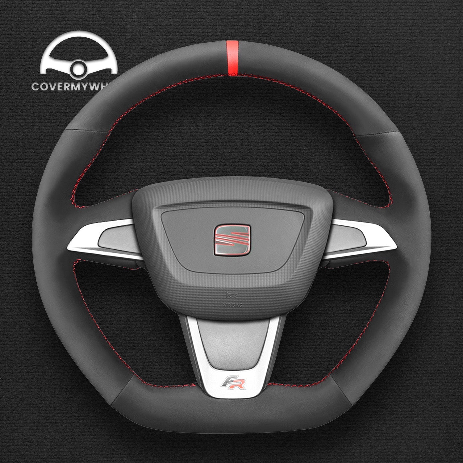 Steering Wheel Cover for SEAT Ibiza 6J Mii (FR / CUPRA) 2012–2020 Cover My Wheel
