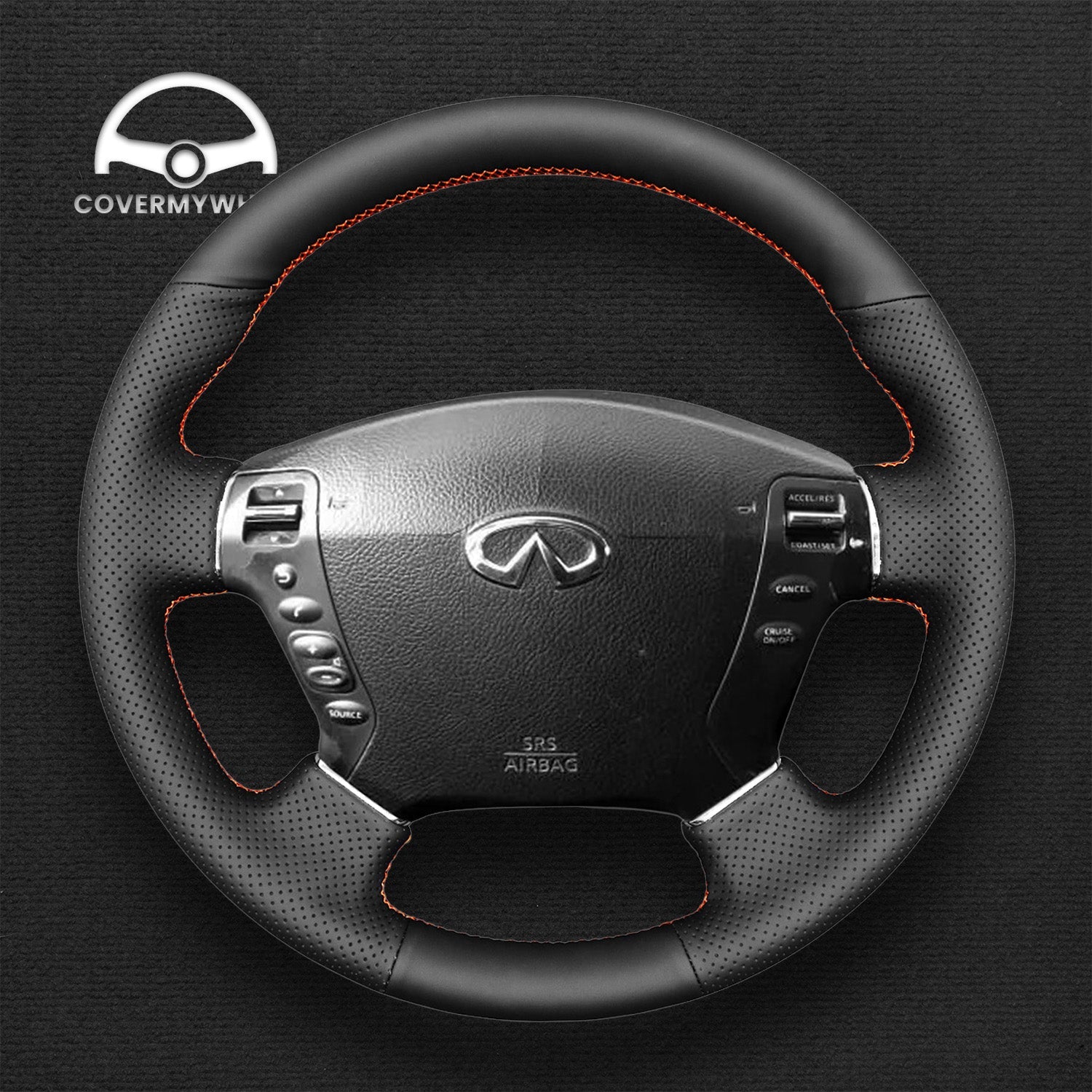 Steering Wheel Cover for Nissan Fuga Cima 2002-2008 Cover My Wheel