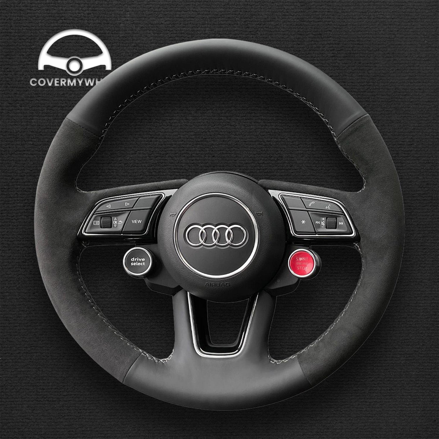 Steering Wheel Cover for Audi A1 A3 A4 A5 S3 S4 S5 RS4 Q2 Cover My Wheel