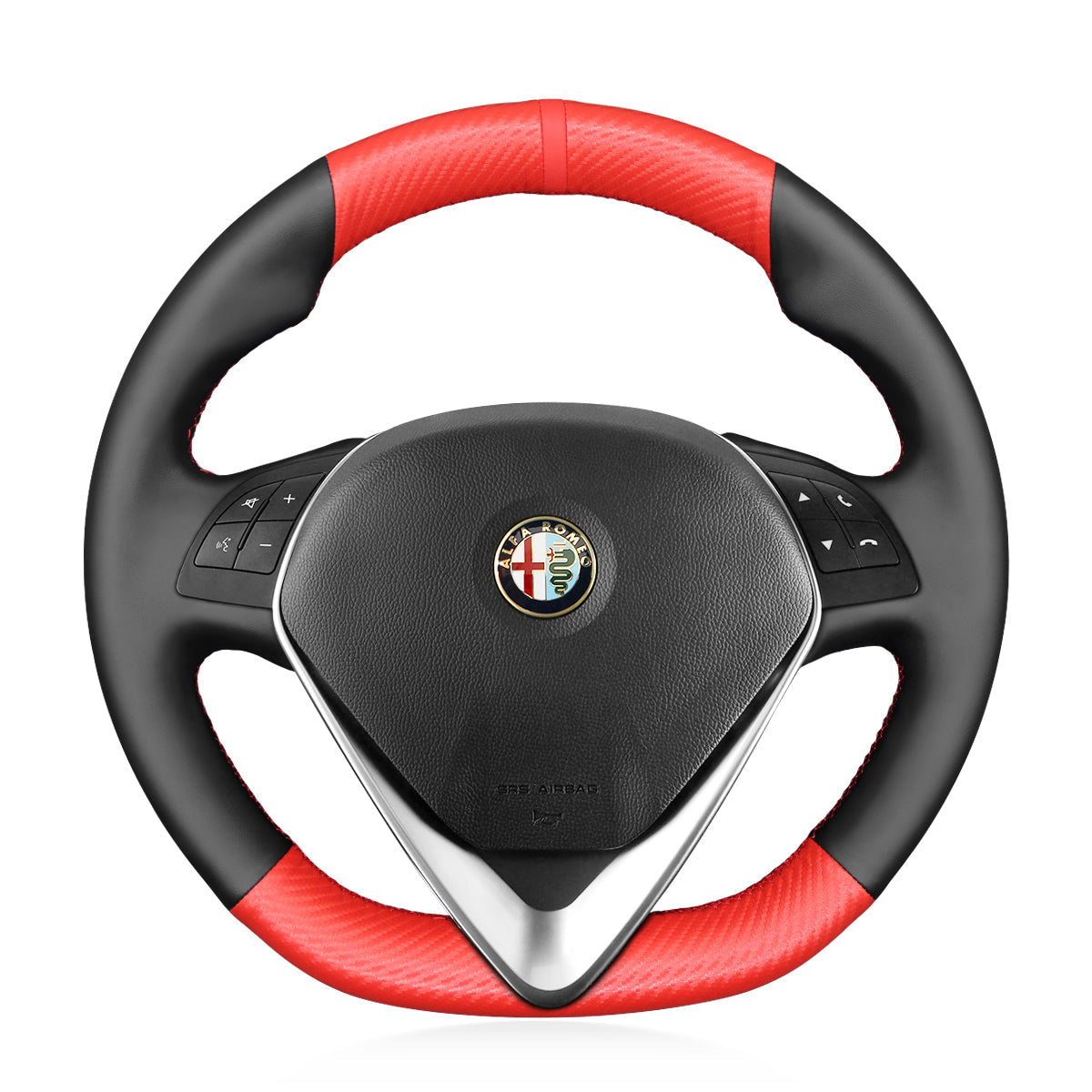 Steering Wheel Cover for Alfa Romeo Giulietta (2014–2021) & MiTo (2014–2019) Cover My Wheel