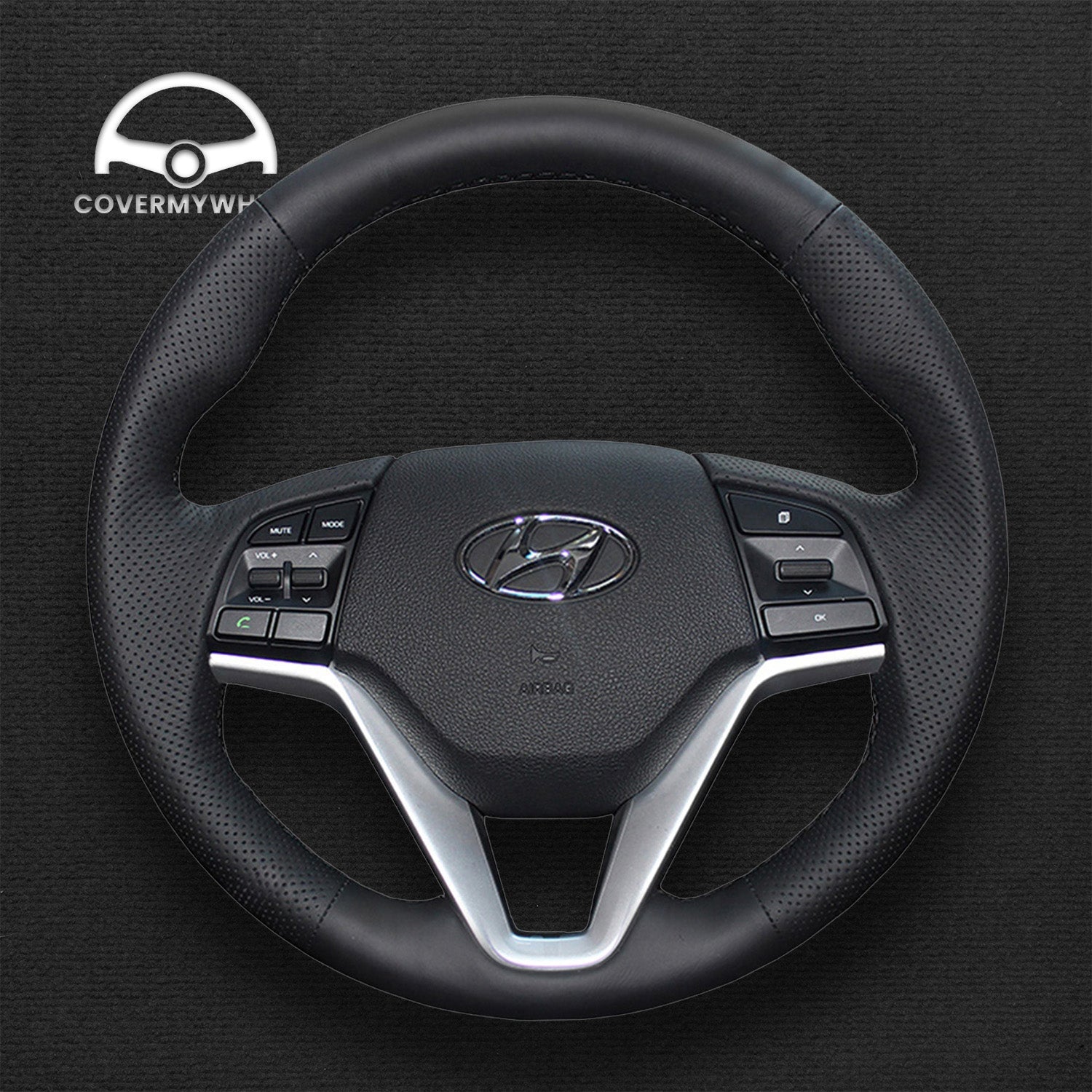 Steering Wheel Cover for Hyundai Tucson 2015-2021 Cover My Wheel
