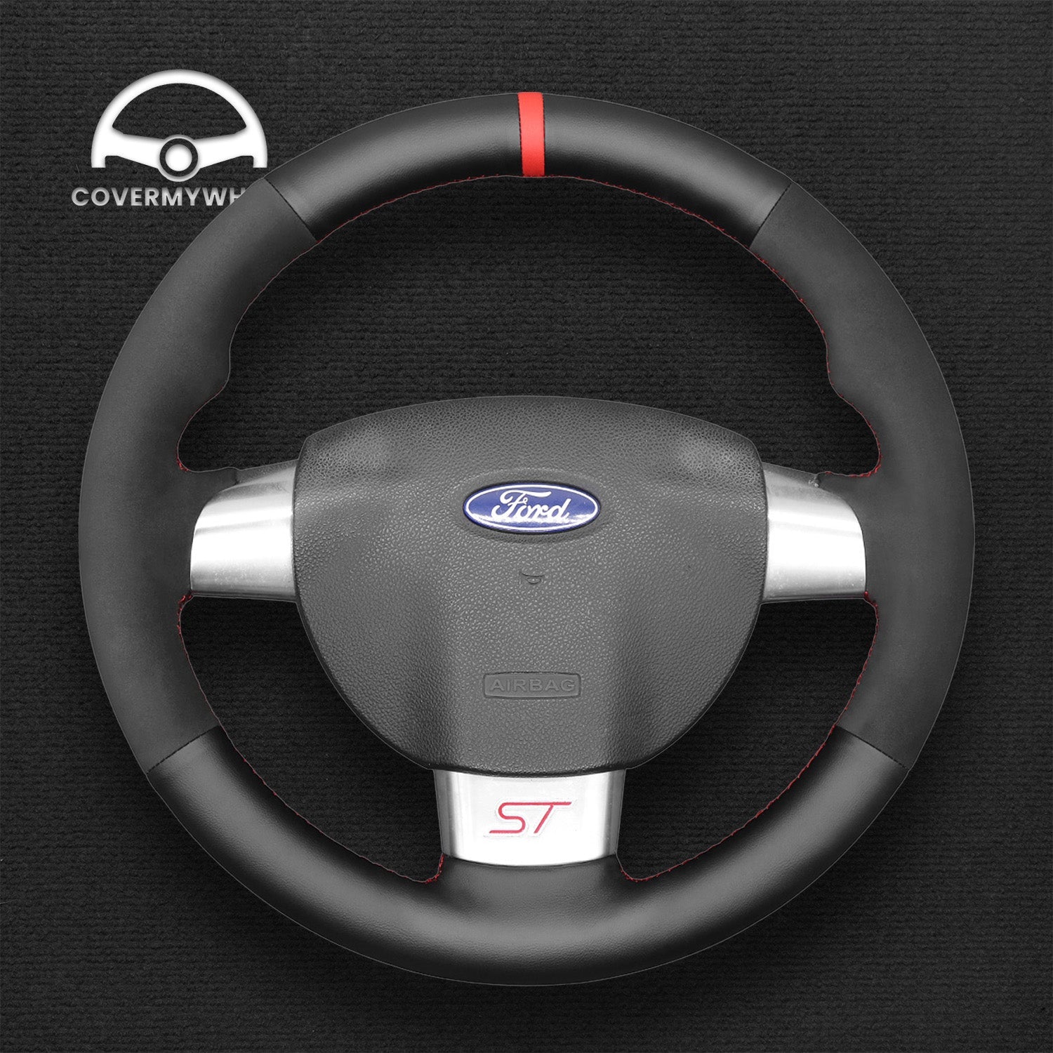Steering Wheel Cover for Ford Focus ST 2005-2012 Focus RS 2009-2011 Cover My Wheel