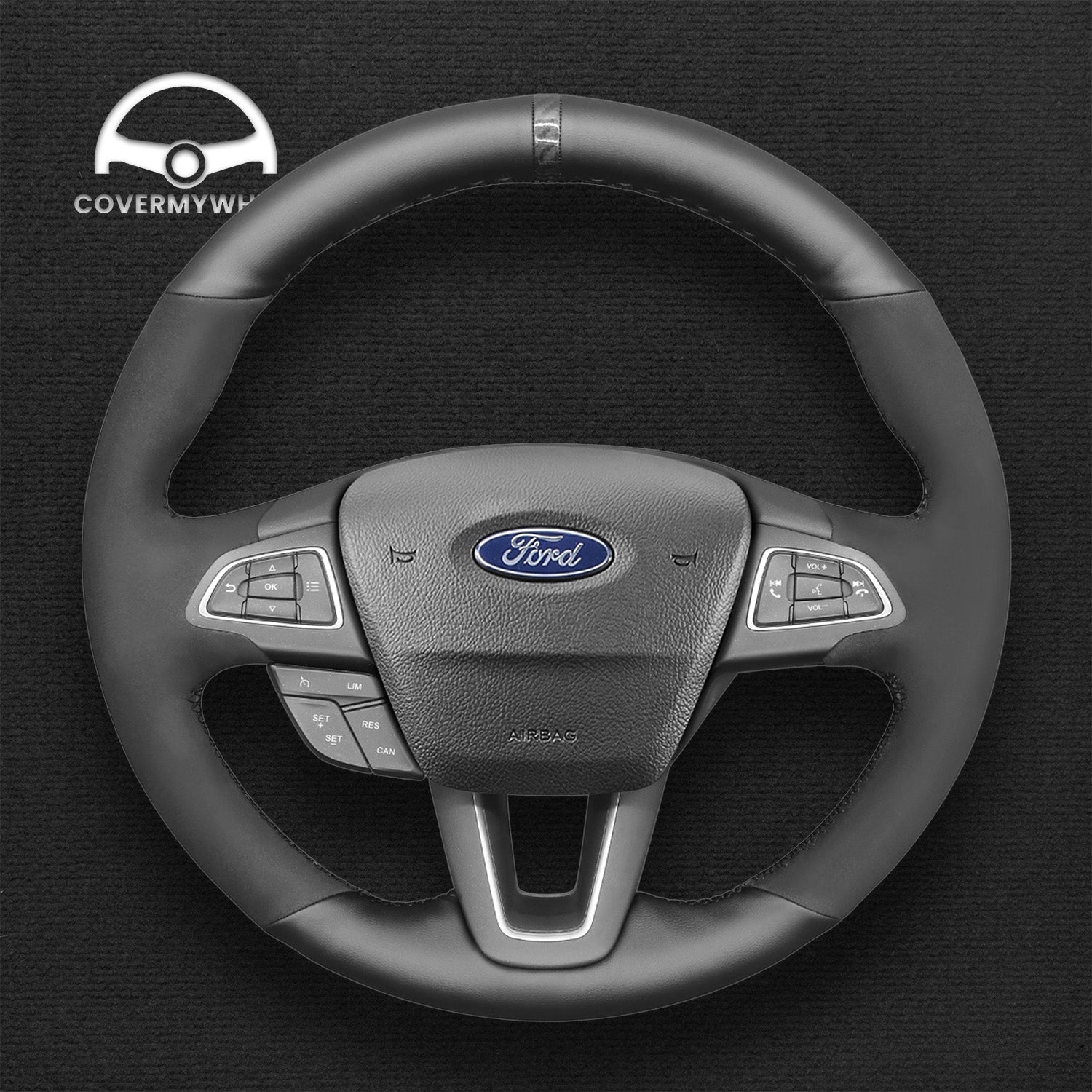 Steering Wheel Cover for Ford Focus Kuga C-MAX Ecosport Cover My Wheel