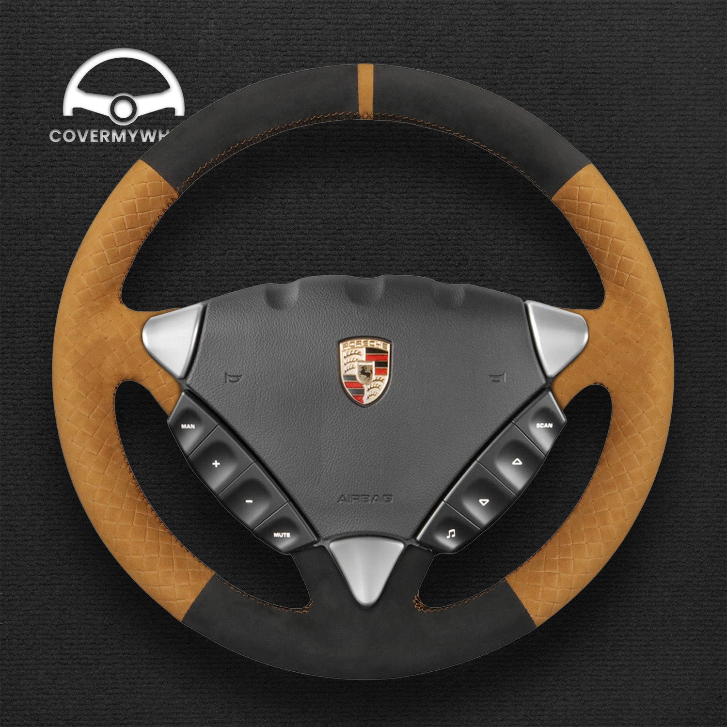 Steering Wheel Cover for Porsche Cayenne 2003-2010 Cover My Wheel