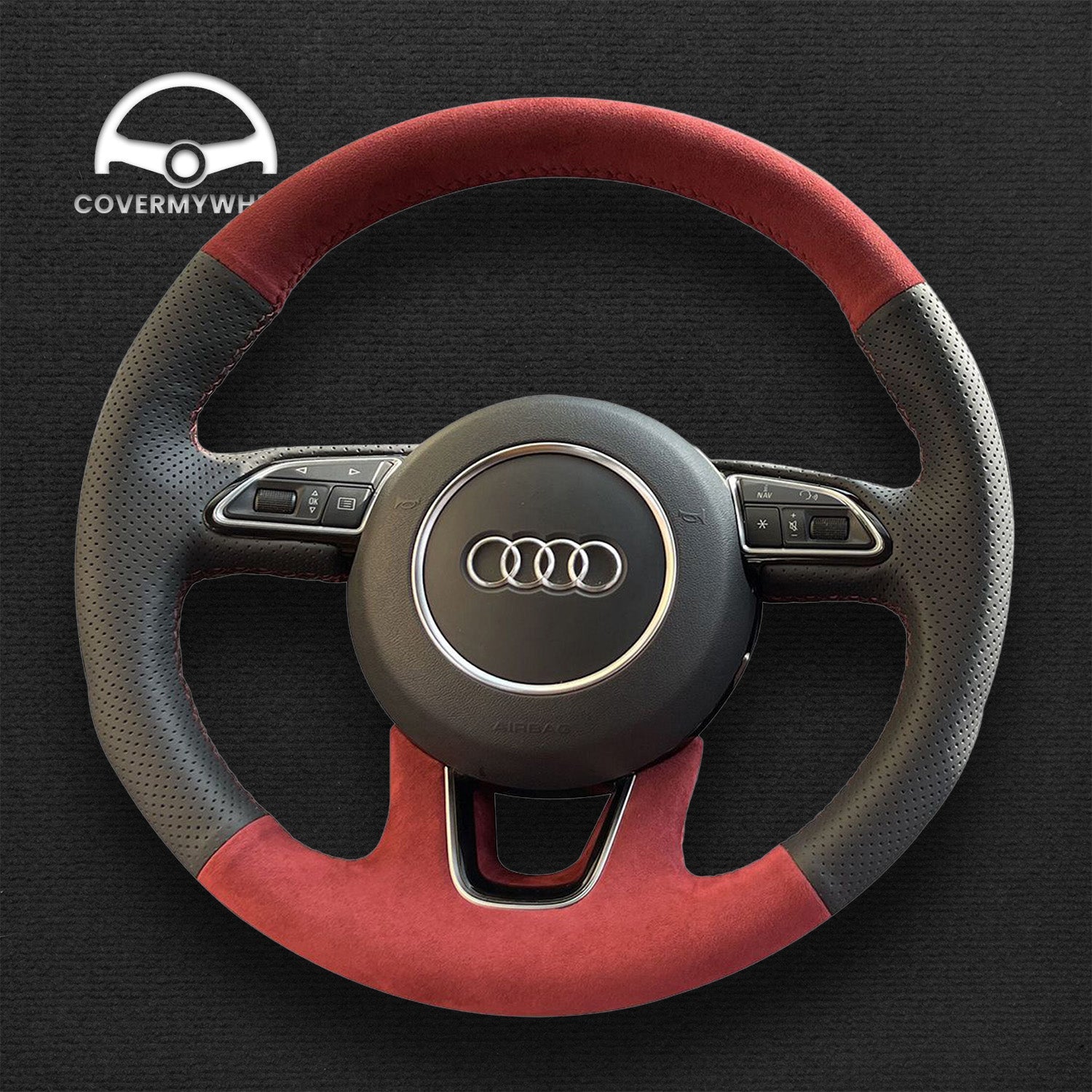 Steering Wheel Cover for Audi Q3 Q5 Q7 Cover My Wheel