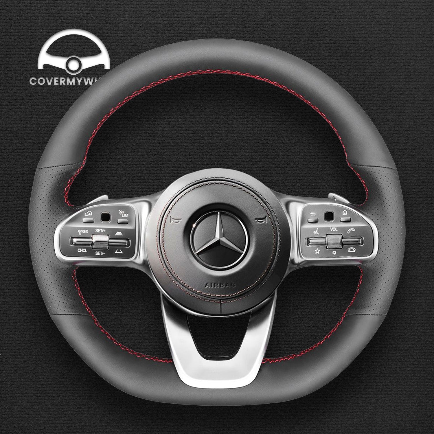 Steering Wheel Cover for Mercedes W177 W205 C118 C257 W213 X243 W463 H247 W222 X253 Cover My Wheel