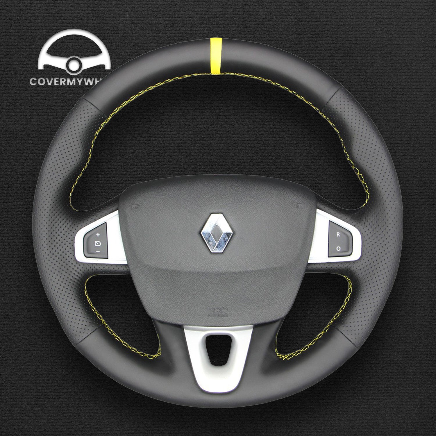 Steering Wheel Cover for Renault Mégane III Coupé RS 2010–2016 Cover My Wheel