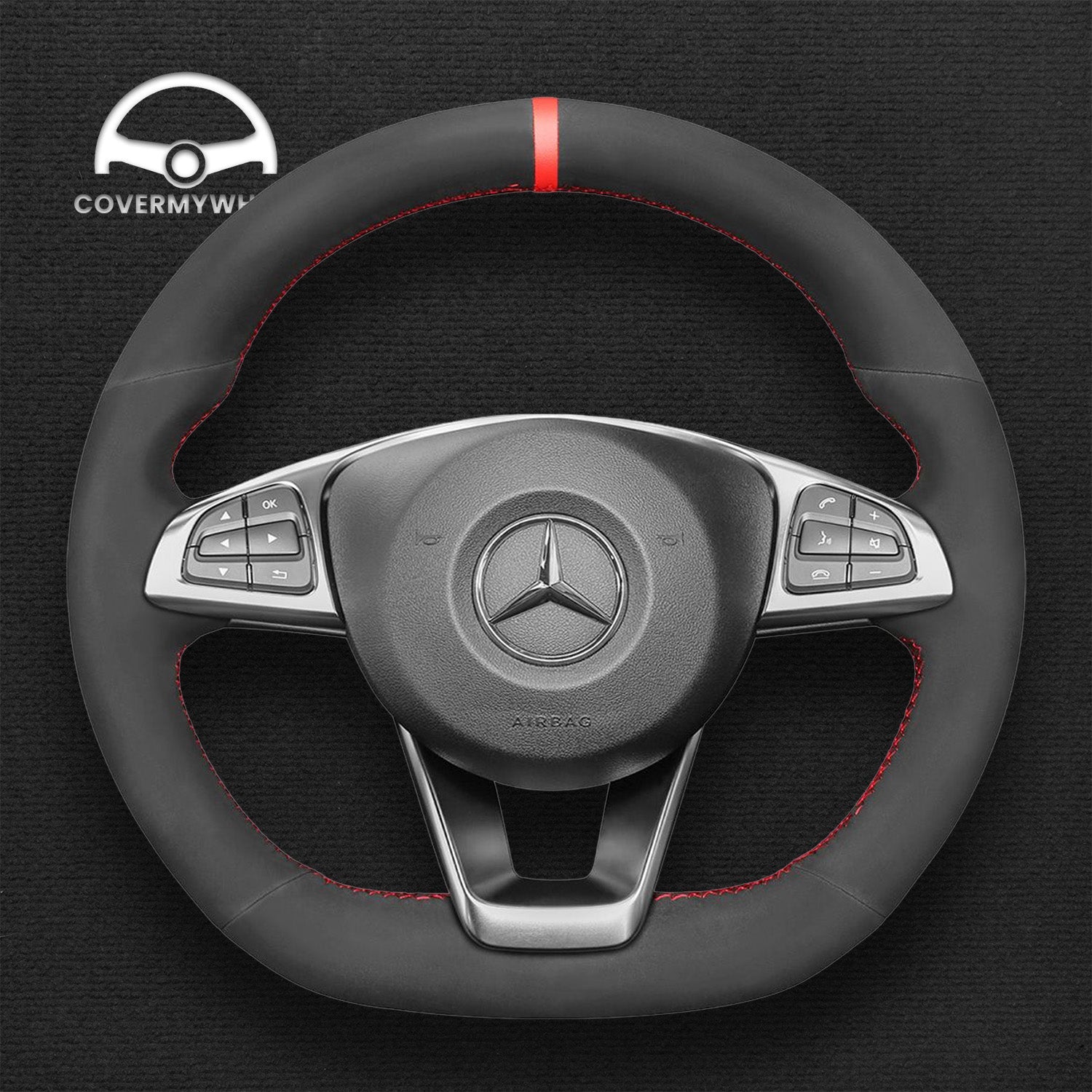 Steering Wheel Cover for Mercedes W205 C117 W213 W166 W222 Cover My Wheel
