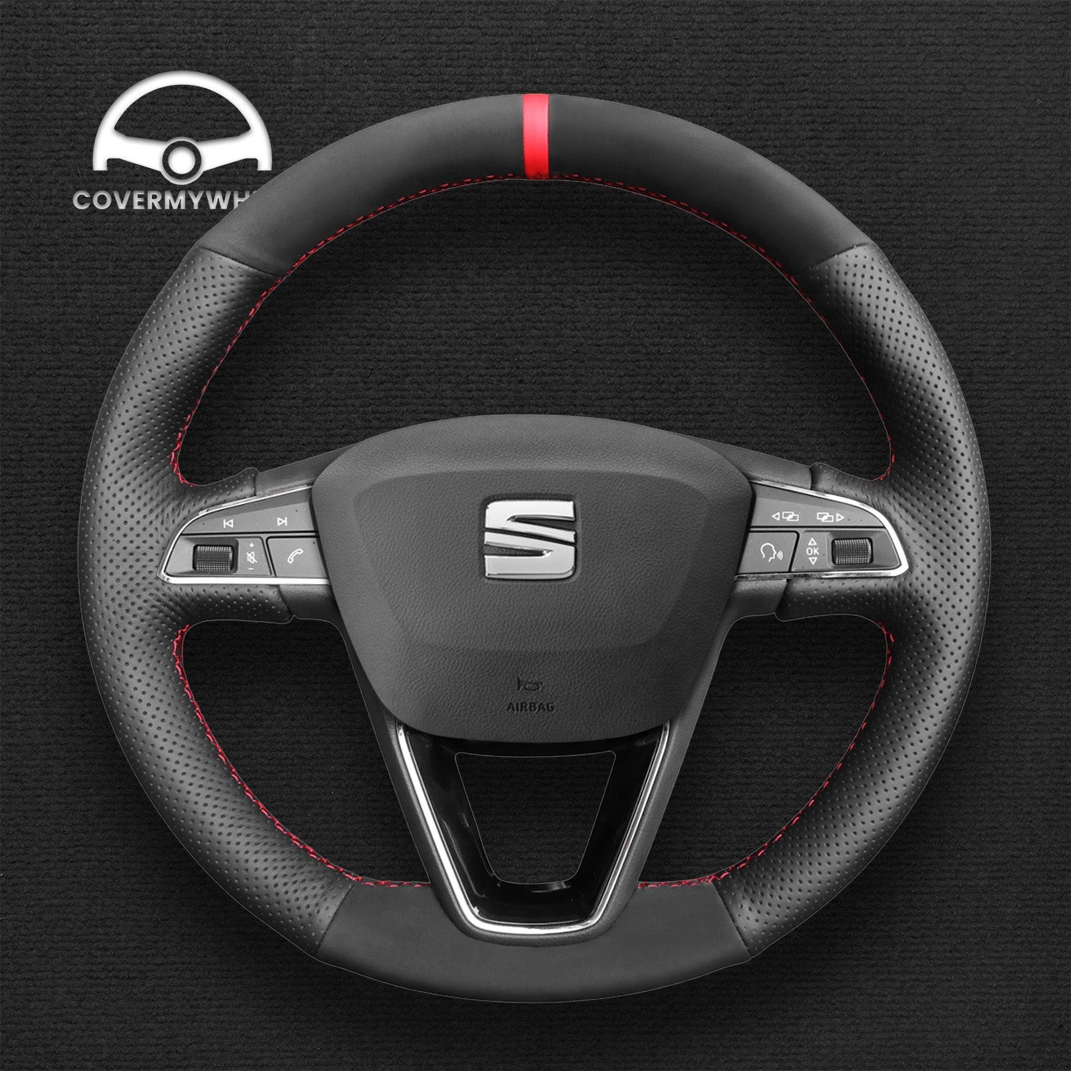 Steering Wheel Cover for SEAT Leon Toledo Arona 2013–2020 Cover My Wheel
