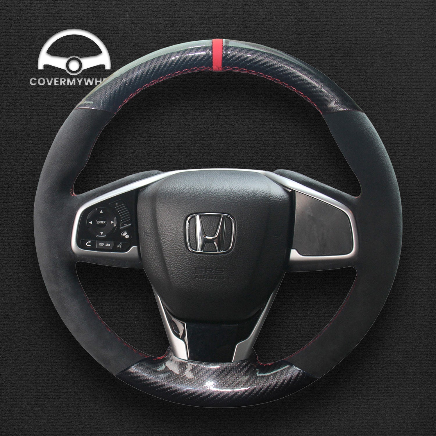 Steering Wheel Cover for Honda Civic 10 CRV CR-V Clarity 2016-2021 Cover My Wheel