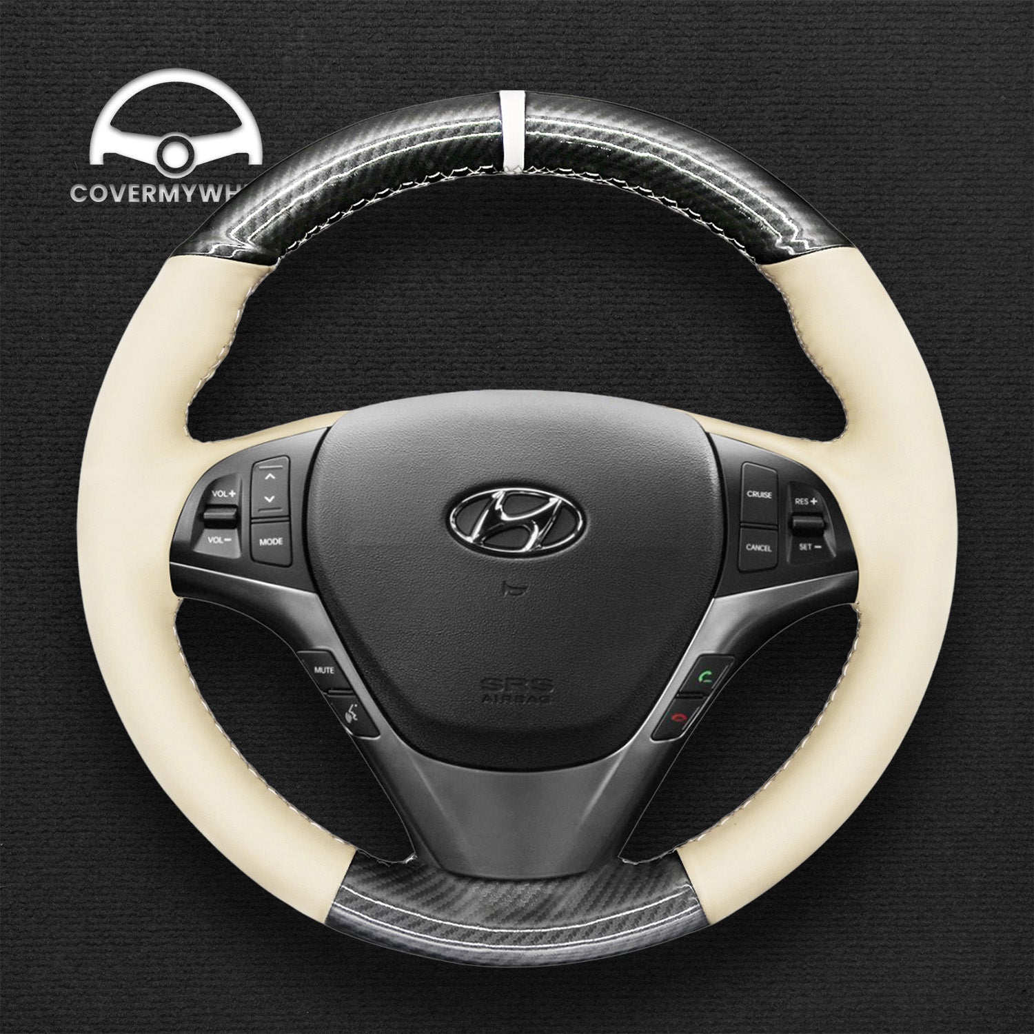 Steering Wheel Cover for Hyundai Genesis Coupe 2010-2016 Cover My Wheel