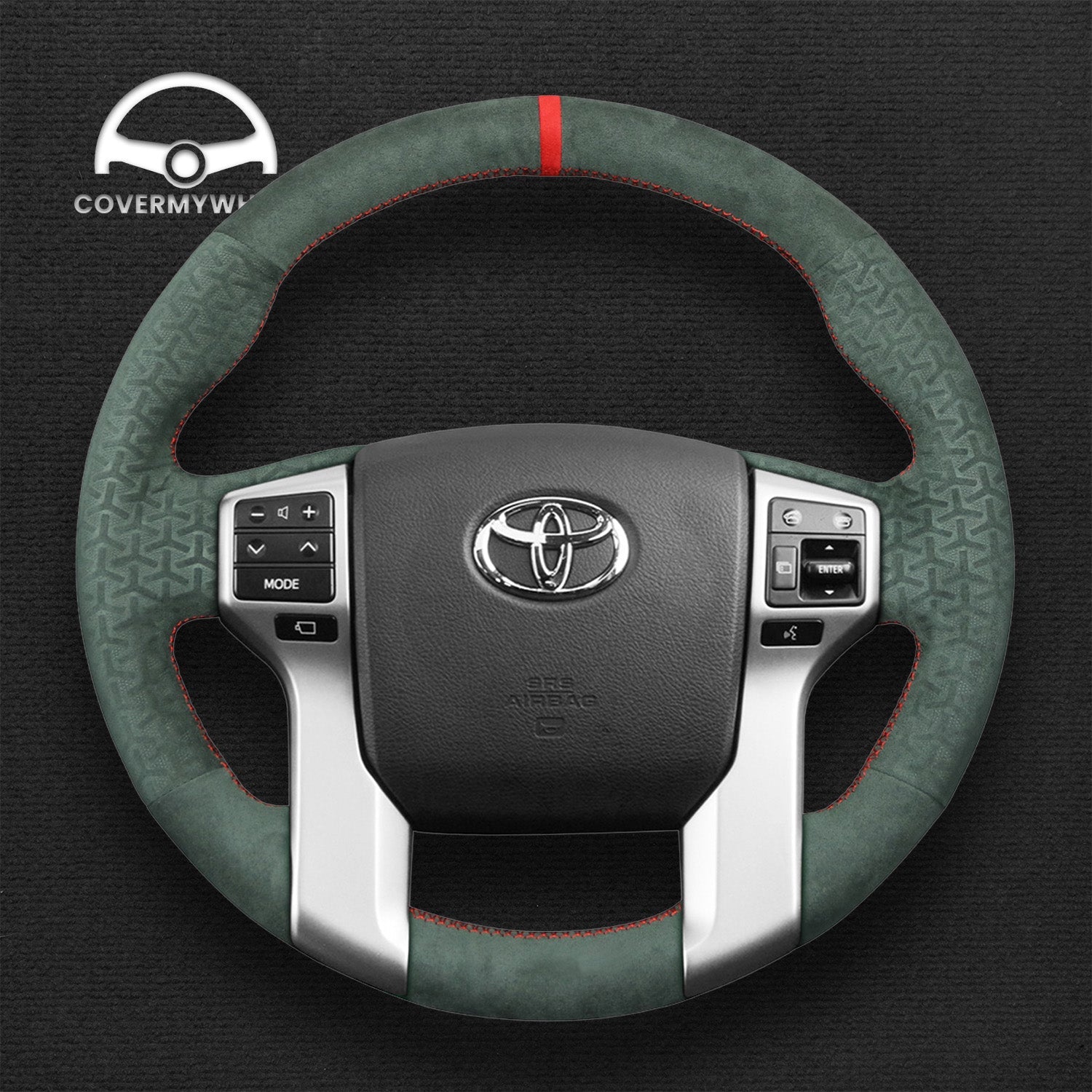 Steering Wheel Cover for Toyota Land Cruiser Prado Land Cruiser Tacoma Tundra Sequoia 2009-2020 Cover My Wheel