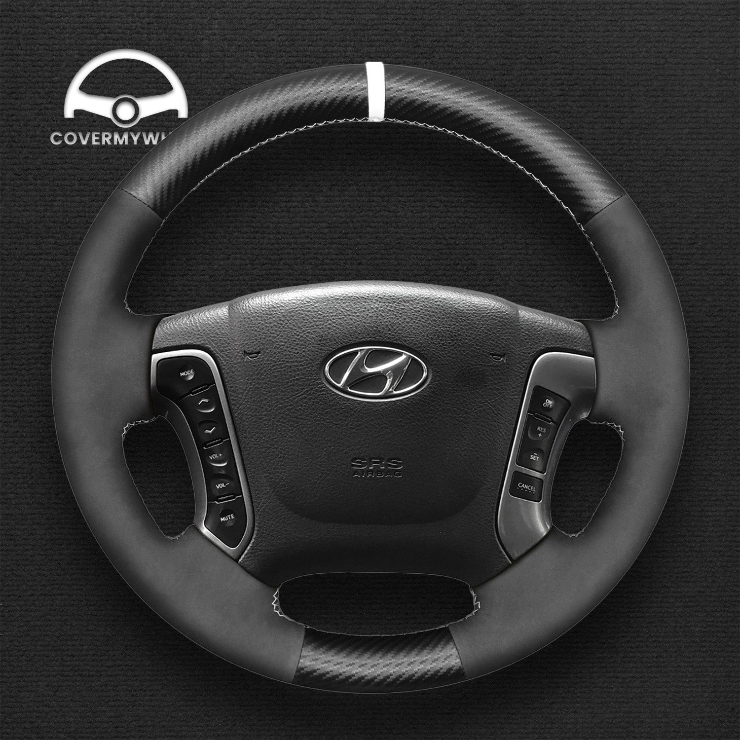 Steering Wheel Cover for Hyundai Santa Fe 2007-2012  H-1 (Starex) 2008-2020  i800 2008-2019