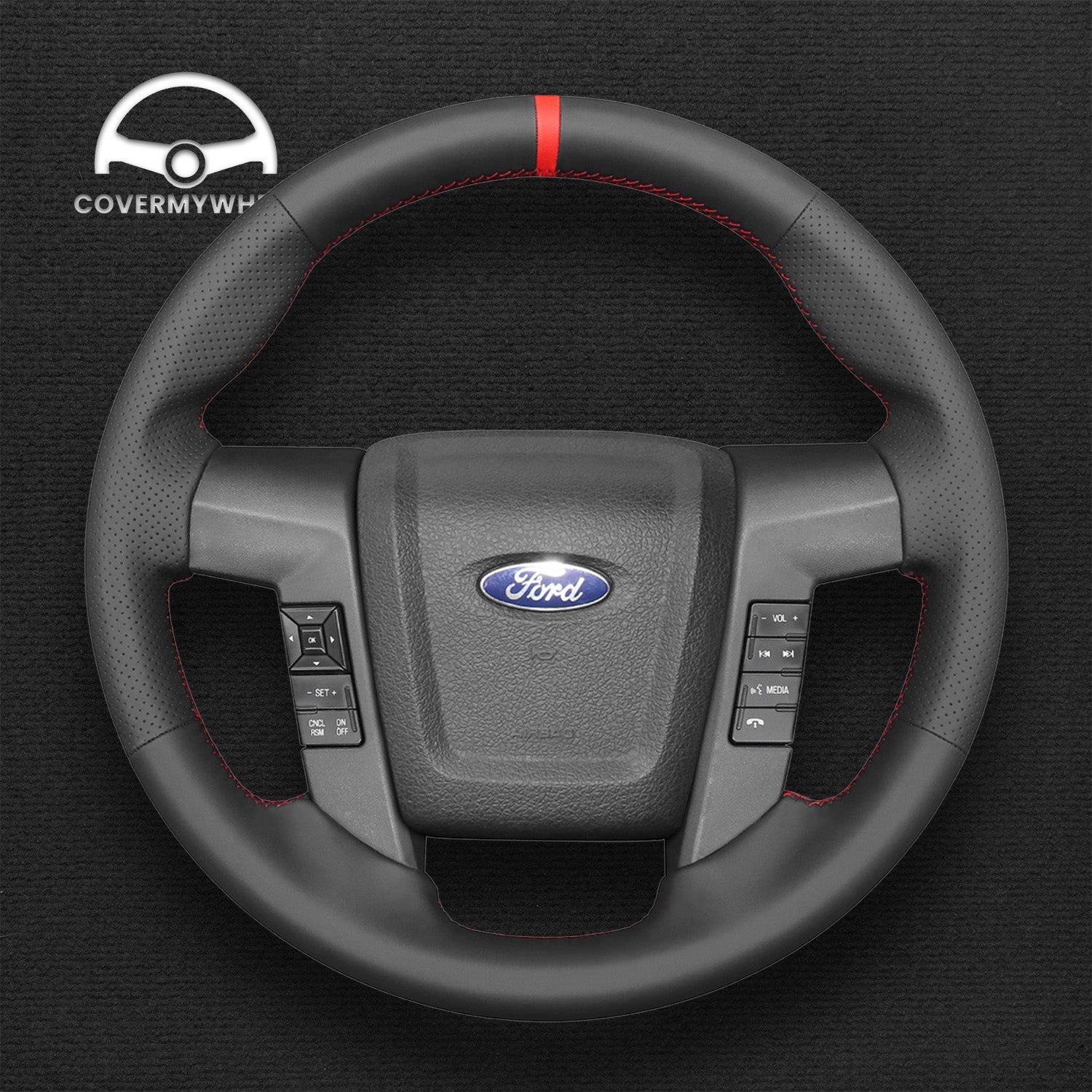 Steering Wheel Cover for Ford F-150 (RAPTOR) 2009-2015 Cover My Wheel