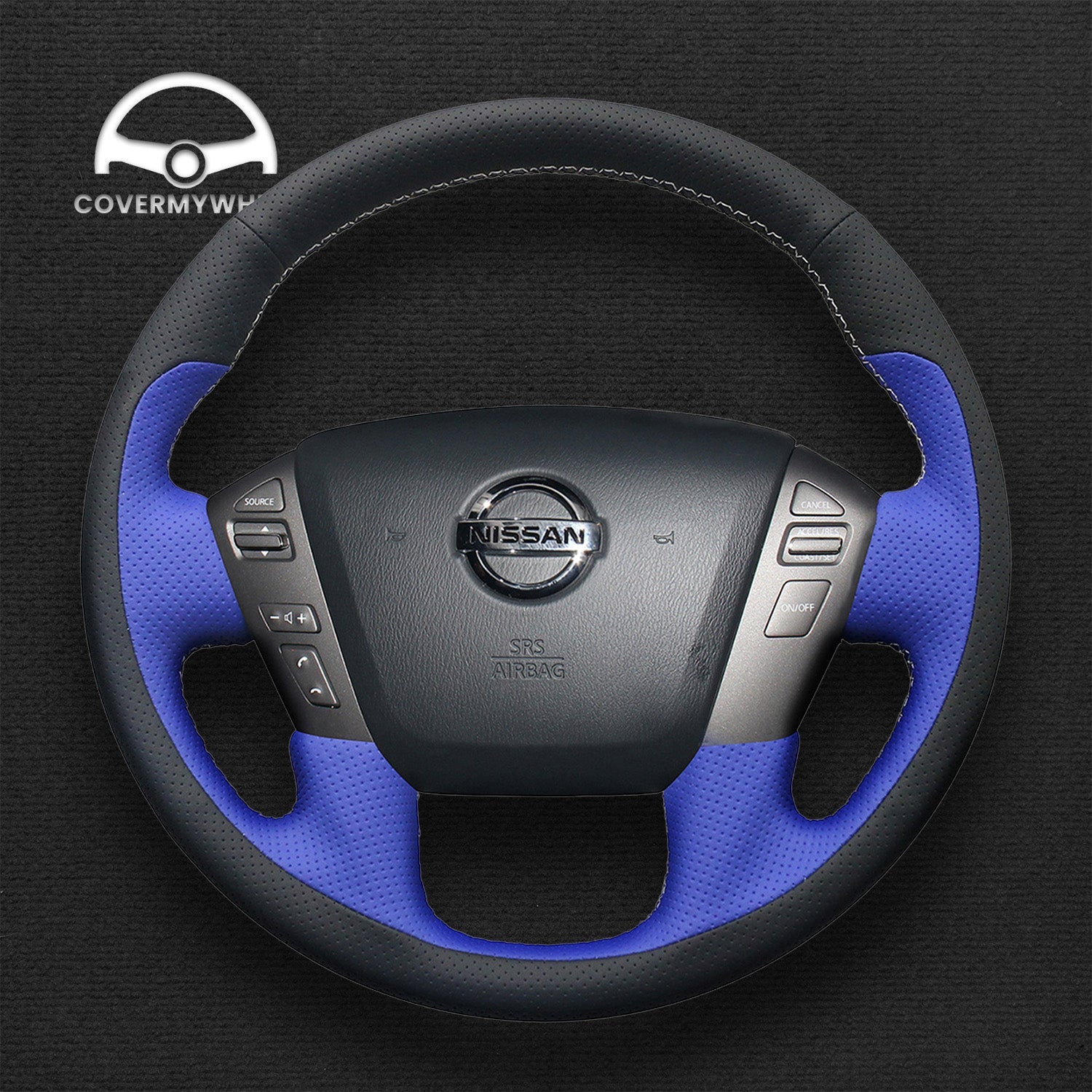 Steering Wheel Cover for Nissan Armada Titan NV Cargo NV Passenger • Infiniti QX56 QX80 2011–2022 Cover My Wheel