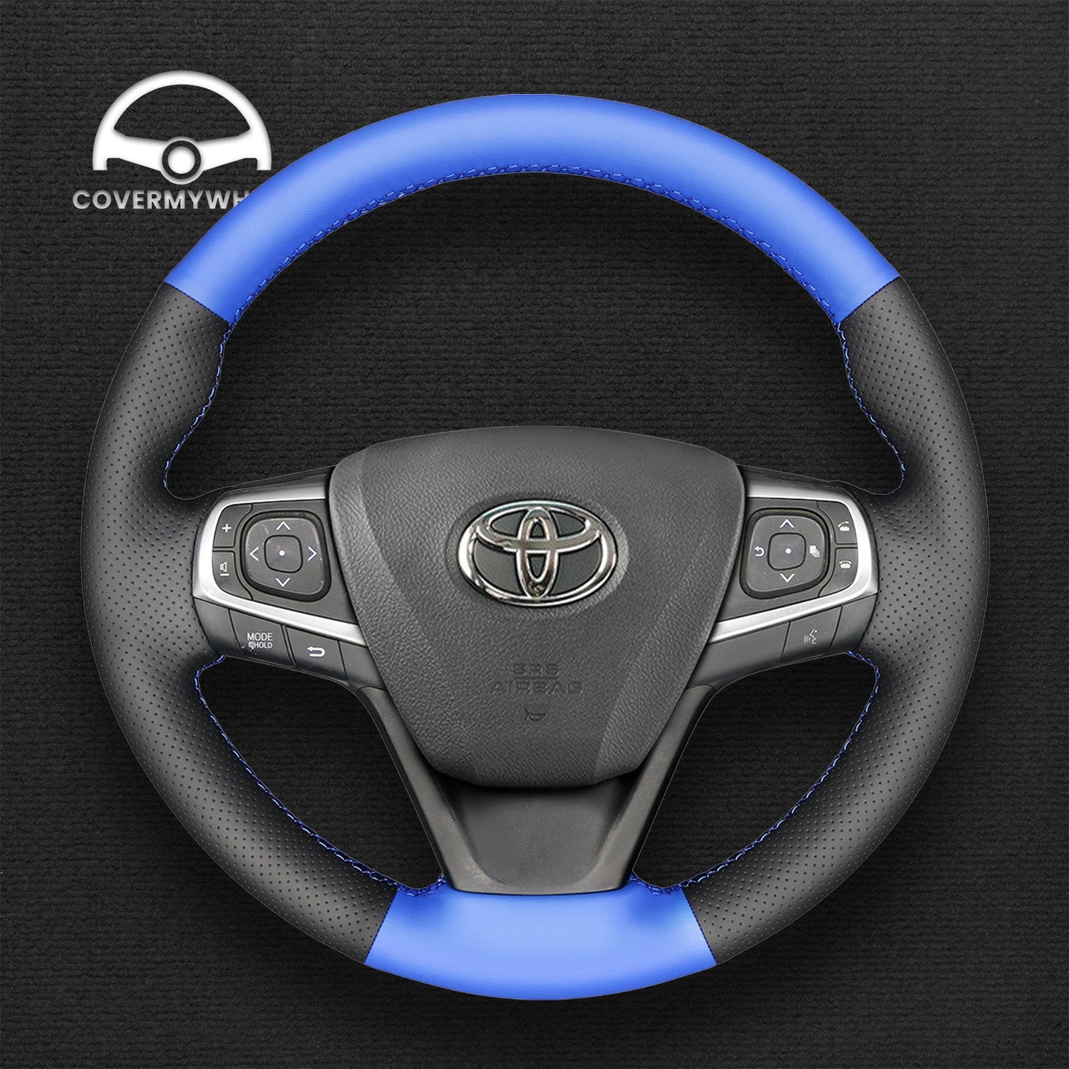 Steering Wheel Cover for Toyota Avensis Camry Verso Avalon Estima Harrier Noah Premio 2013-2020 Cover My Wheel