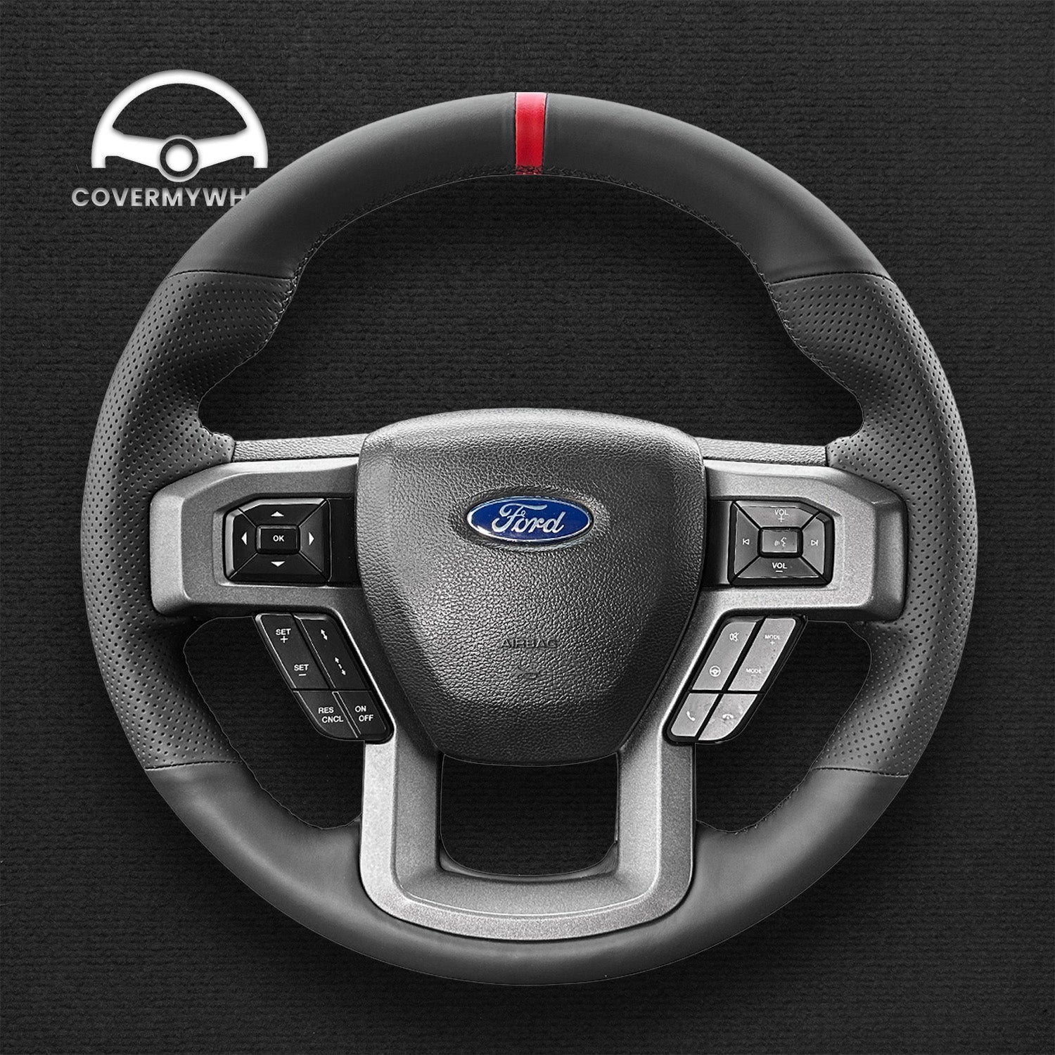 Steering Wheel Cover for Ford F-150 F150 Raptor 2015-2021 Cover My Wheel