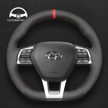 Steering Wheel Cover for Hyundai Sonata (3-Spoke D Shape) 2015-2019
