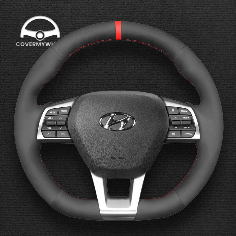 Steering Wheel Cover for Hyundai Sonata (3-Spoke D Shape) 2015-2019 Cover My Wheel