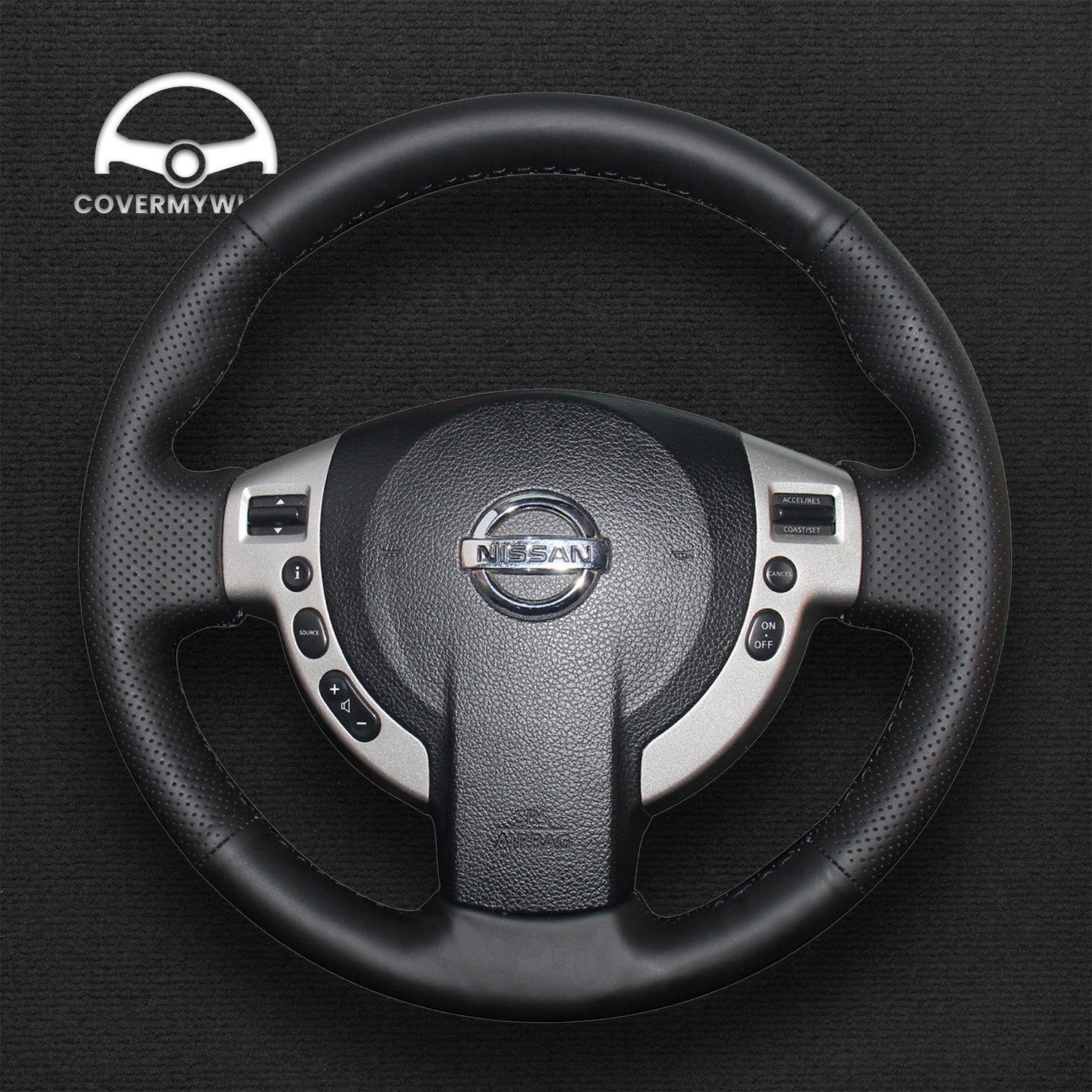 Steering Wheel Cover for Nissan Qashqai Qashqai+2 X-Trail NV200 Evalia Serena AD Dualis 2005–2020 Cover My Wheel